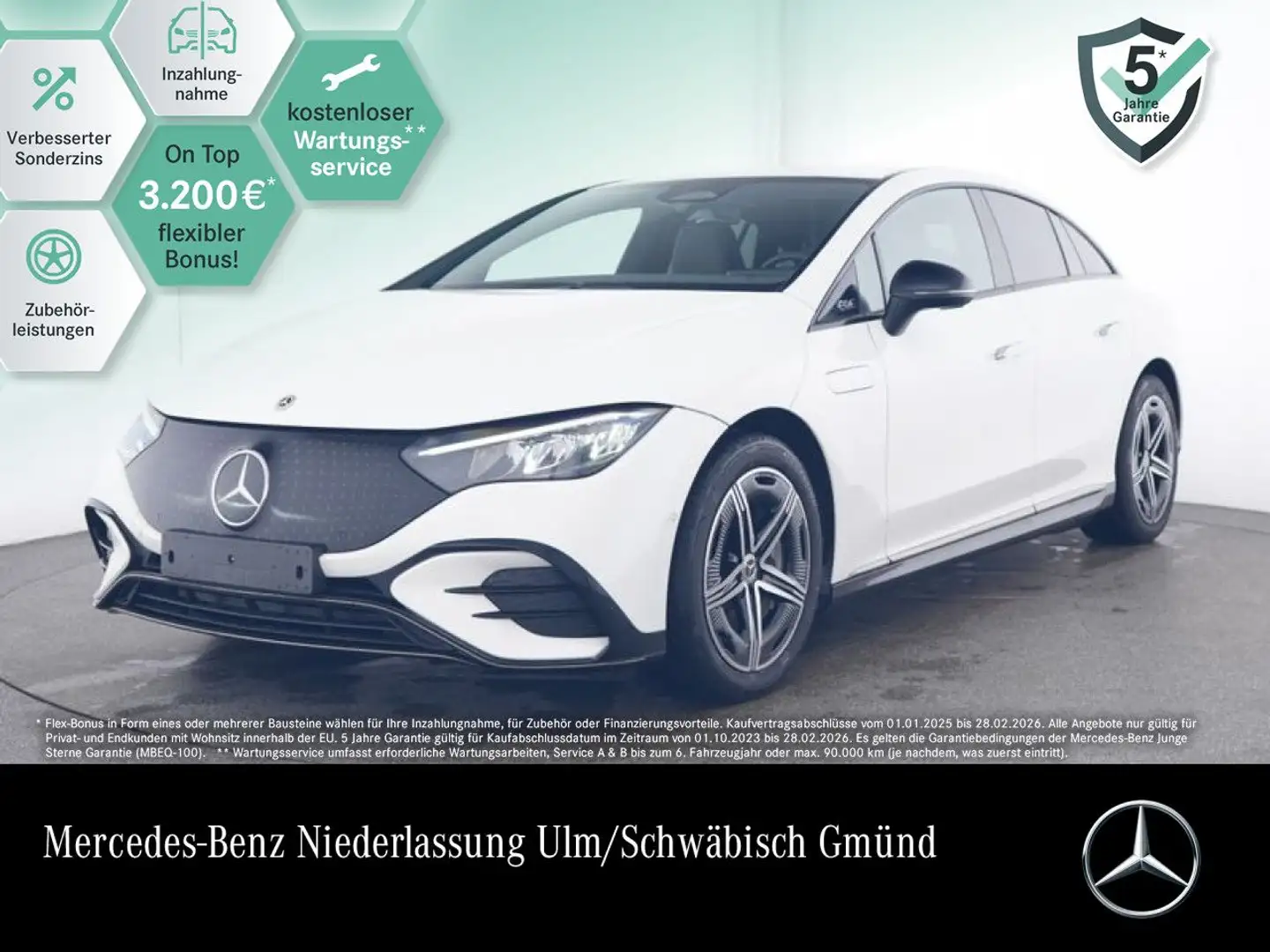 Mercedes-Benz EQE 350 AMG WideScreen Distr. LED AHK Night Kamera Weiß - 1