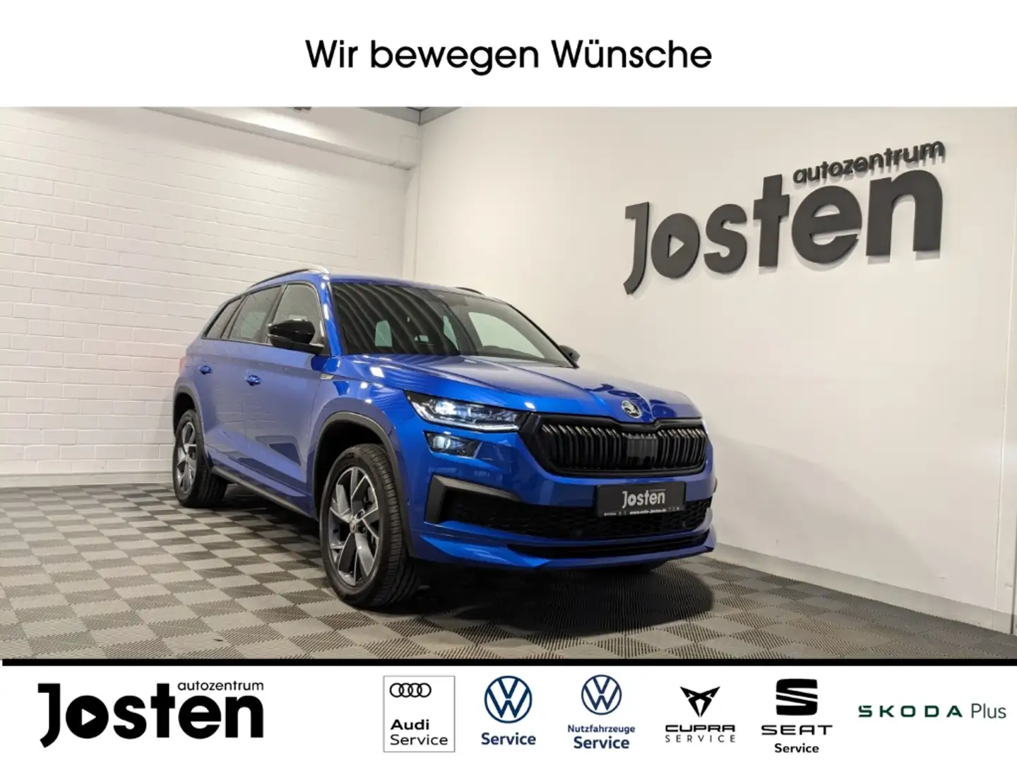 Skoda Kodiaq 2.0 TSI Sportline 4x4 NAVI ACC VIRTUAL MATRIX Blau - 1