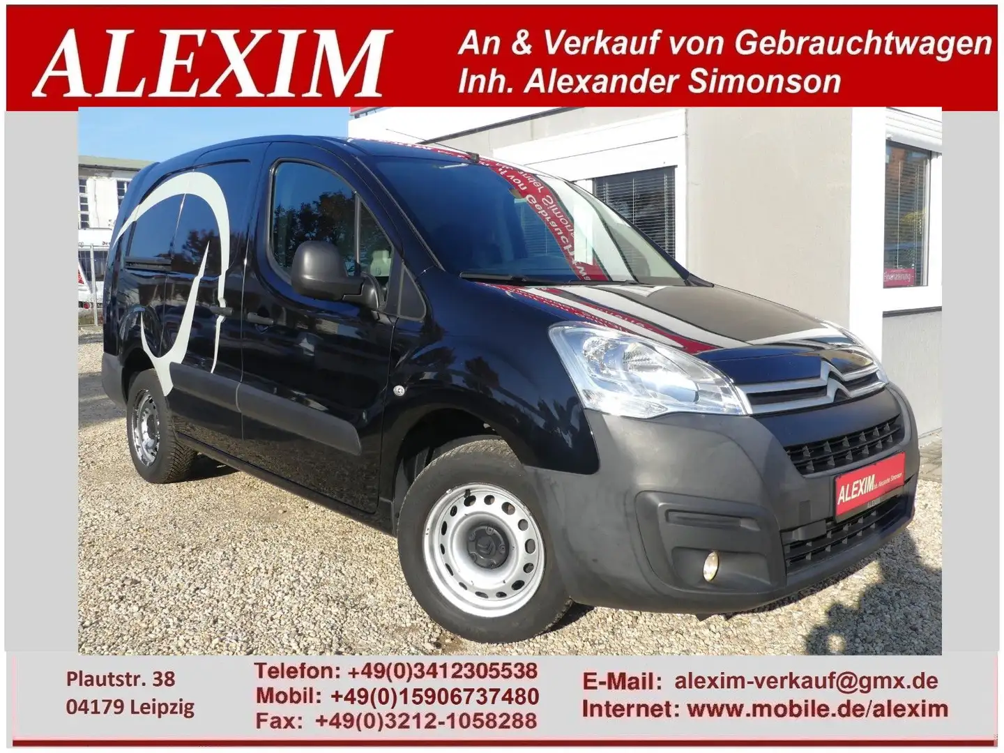 Citroen Berlingo Kasten Business L2/Temp/Klima/TÜV 08.27 Schwarz - 1