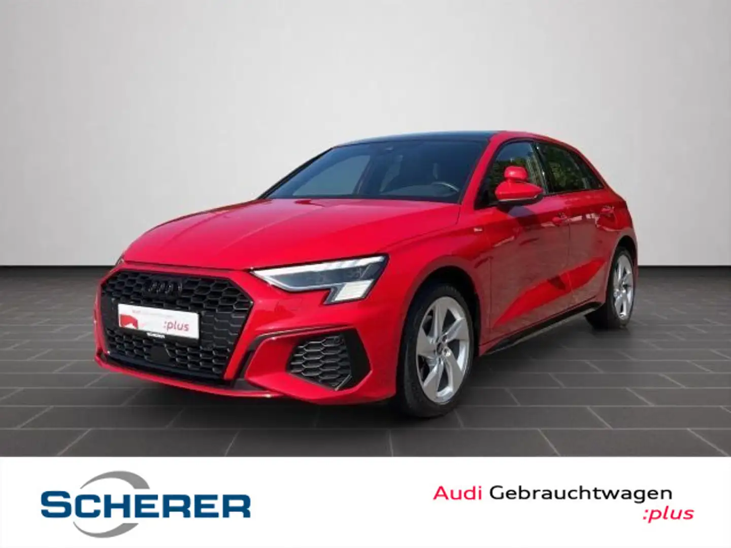 Audi A3 Sportback S line 35 TDI MATRIX PANO STD-HEIZU Rot - 1