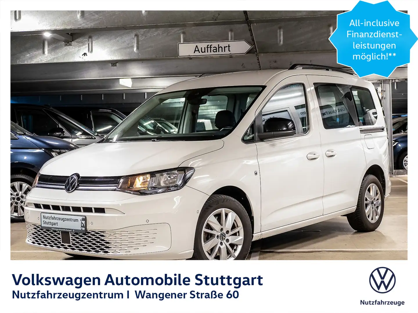 Volkswagen Caddy Life DSG 1.5 TSI Euro 6d ISC FCM Weiß - 1