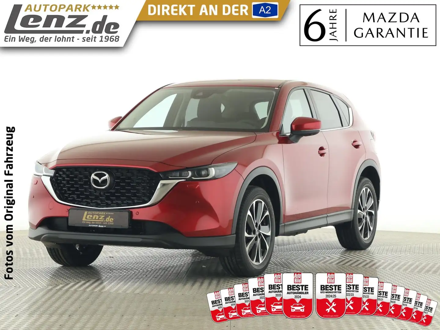 Mazda CX-5 Ad'vantage   LED 360° Navi FSE HUD ACAA SHZ Rot - 1