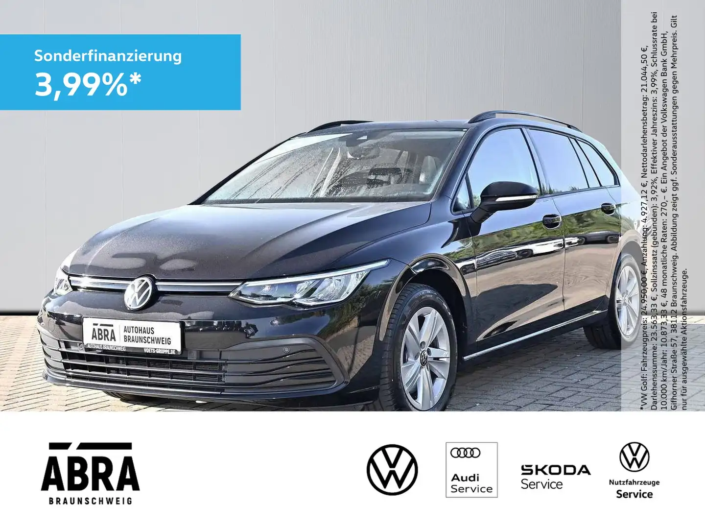 Volkswagen Golf VIII Variant 2.0 TDI Life LED+LANE+ACC+PDC Negro - 1