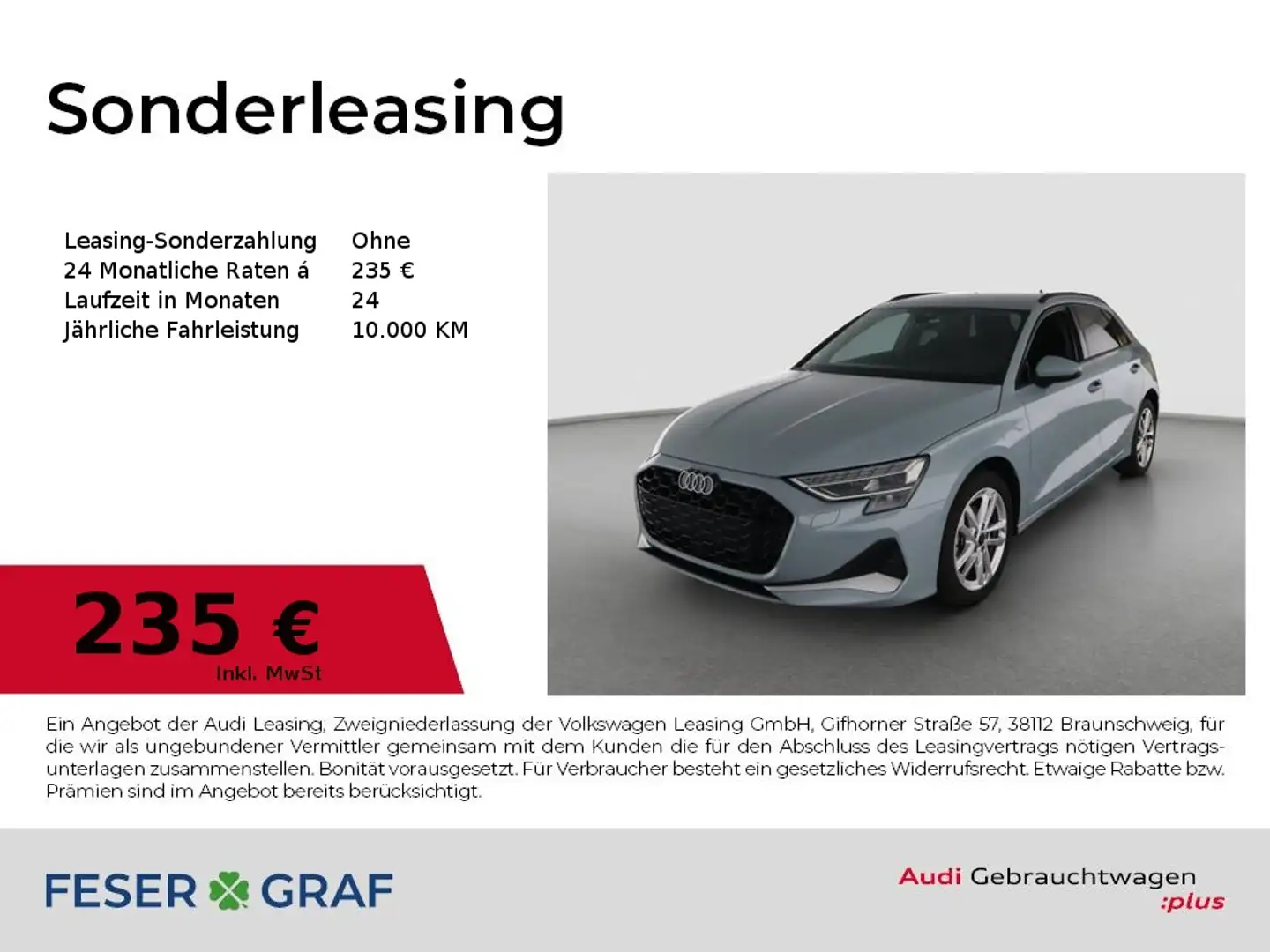 Audi A3 30 TFSI - KAMERA - SONOS - ACC -LED Gris - 1
