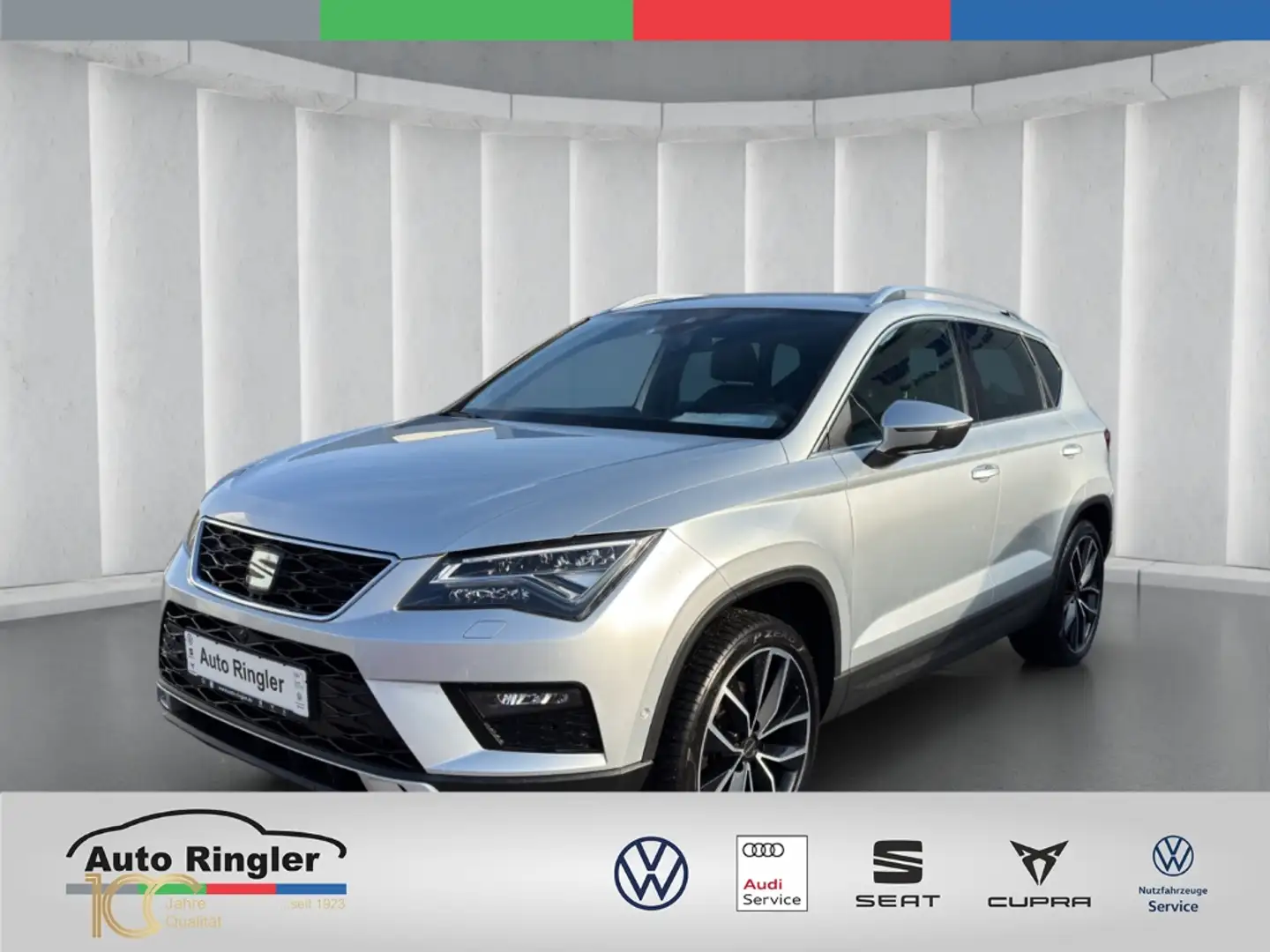 SEAT Ateca 2.0 TSI Xcellence+LED+NAVI+ACC+BEATS+EL.HECKKL. Argent - 1