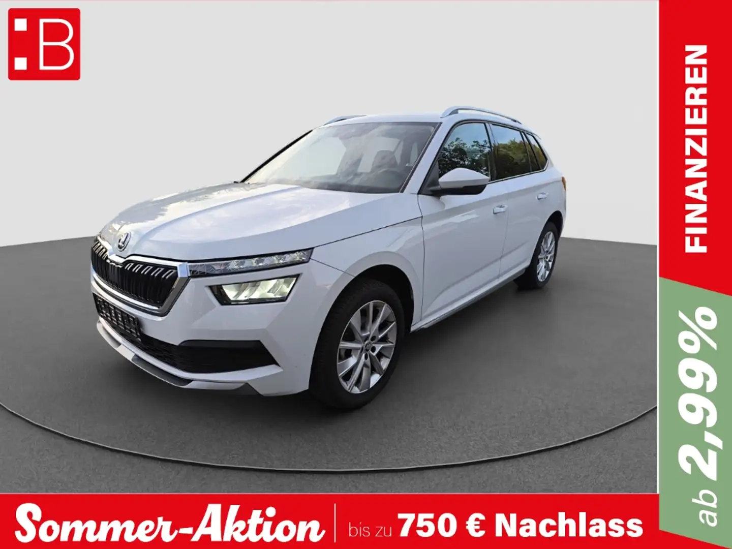 Skoda Kamiq 1.5 TSI DSG Style LED NAVI RFK PDC SHZ Weiß - 1