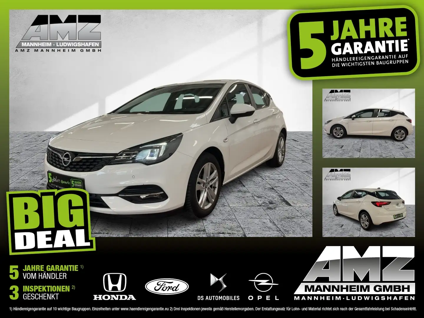Opel Astra K 1.2 Turbo Edition *Navi* Weiß - 1