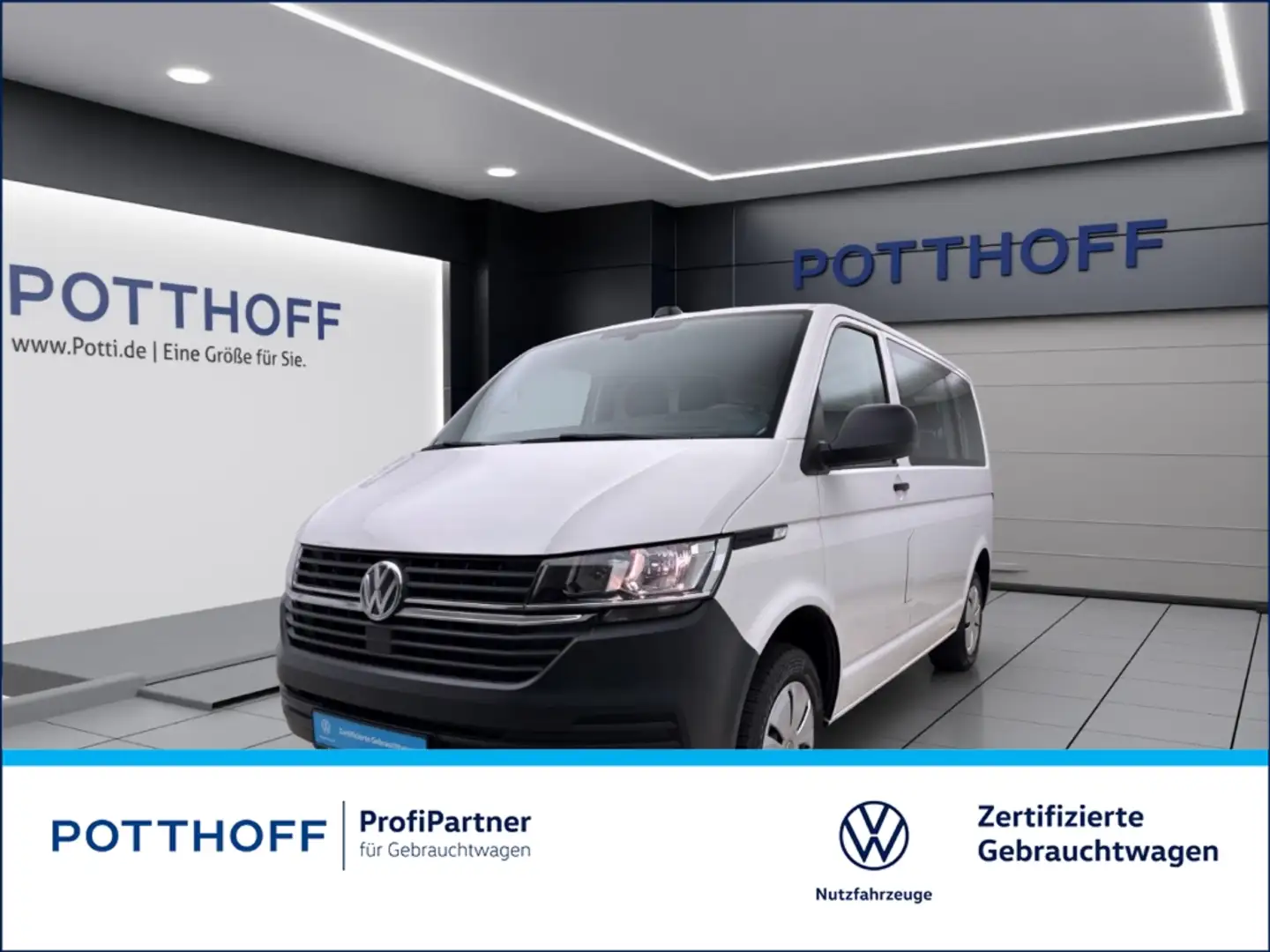 Volkswagen T6.1 Transporter Kombi 2.0 TDI 9-SITZER NAVI KLIMA PDC Blanc - 1