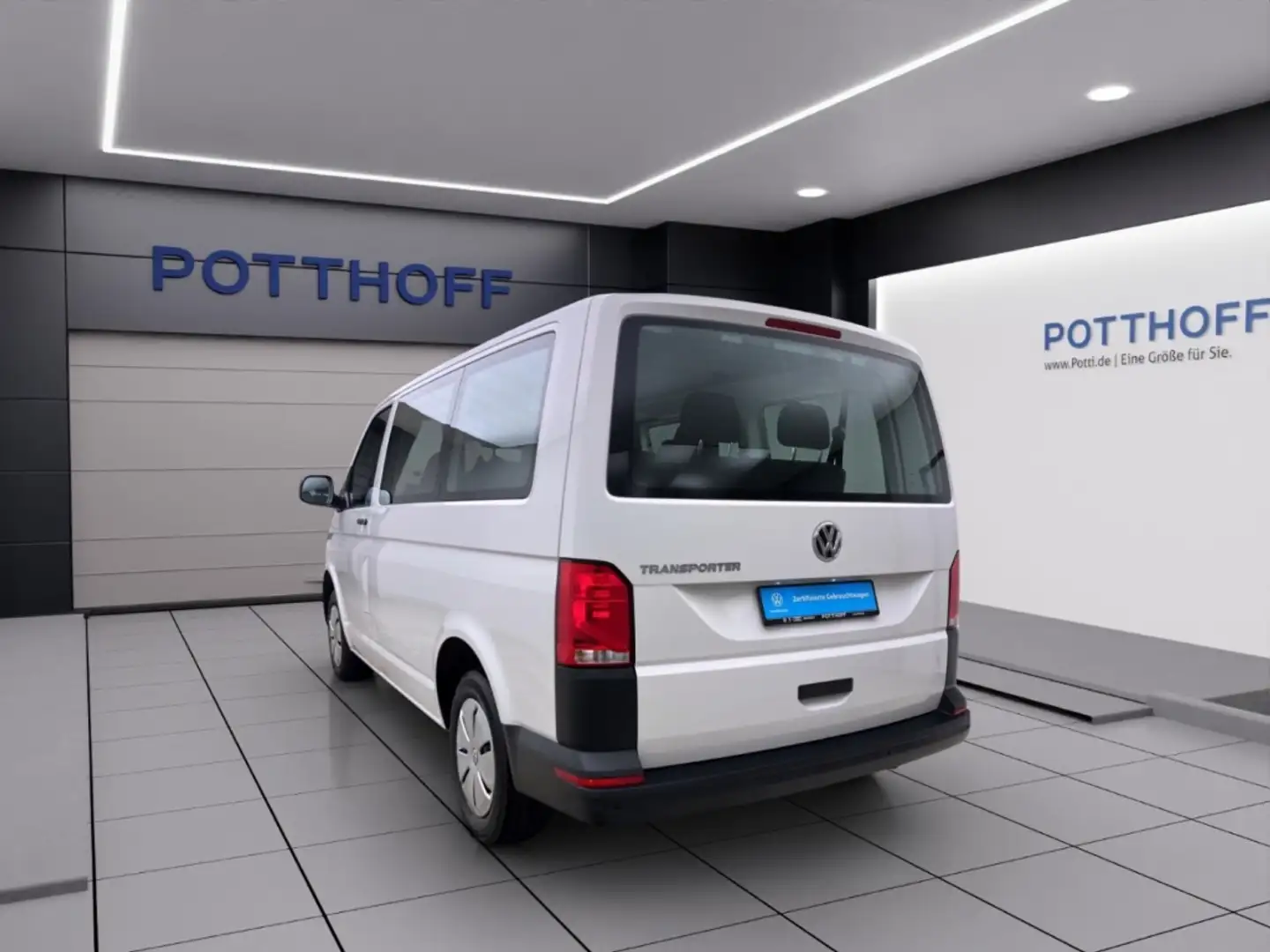 Volkswagen T6.1 Transporter Kombi 2.0 TDI 9-SITZER NAVI KLIMA PDC Blanc - 2