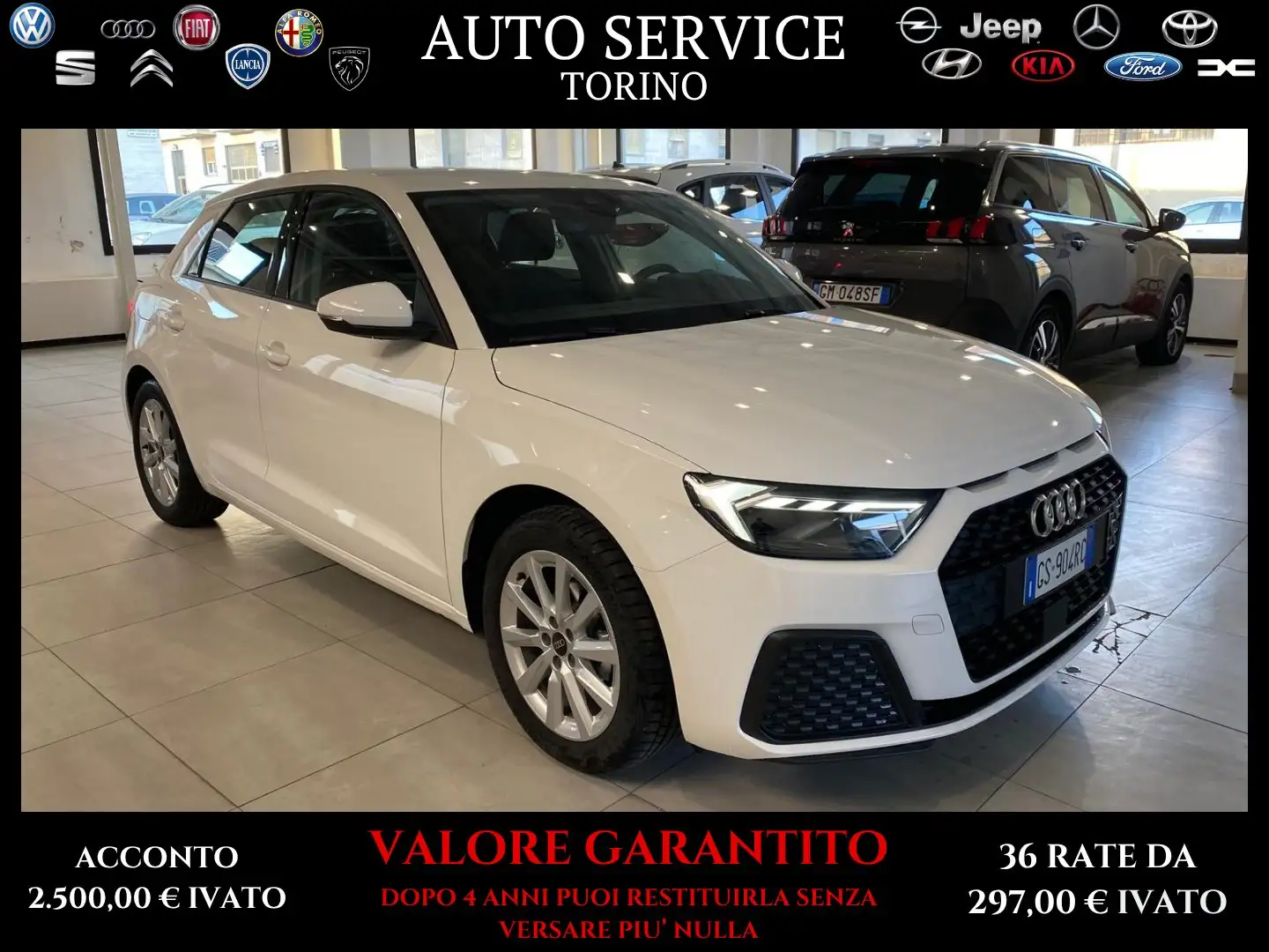 Audi A1 Sportback1.0 tfsi 95CV Business noleggio Bianco - 1