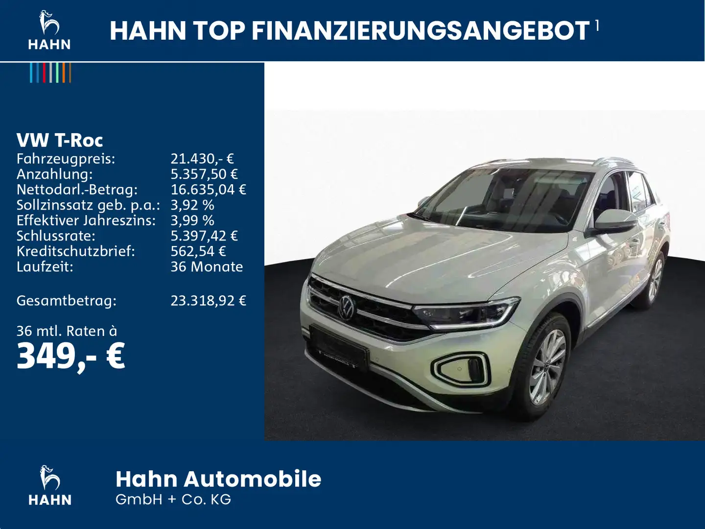 Volkswagen T-Roc 1.0TSI Style LED ACC Parklenk Sitzhzg  APP Grau - 2