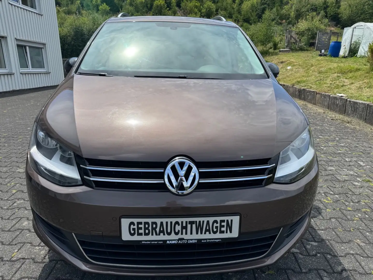 Volkswagen Sharan Style-1,4-AHK-aus 1 Hand-nur 68000 km Brun - 2