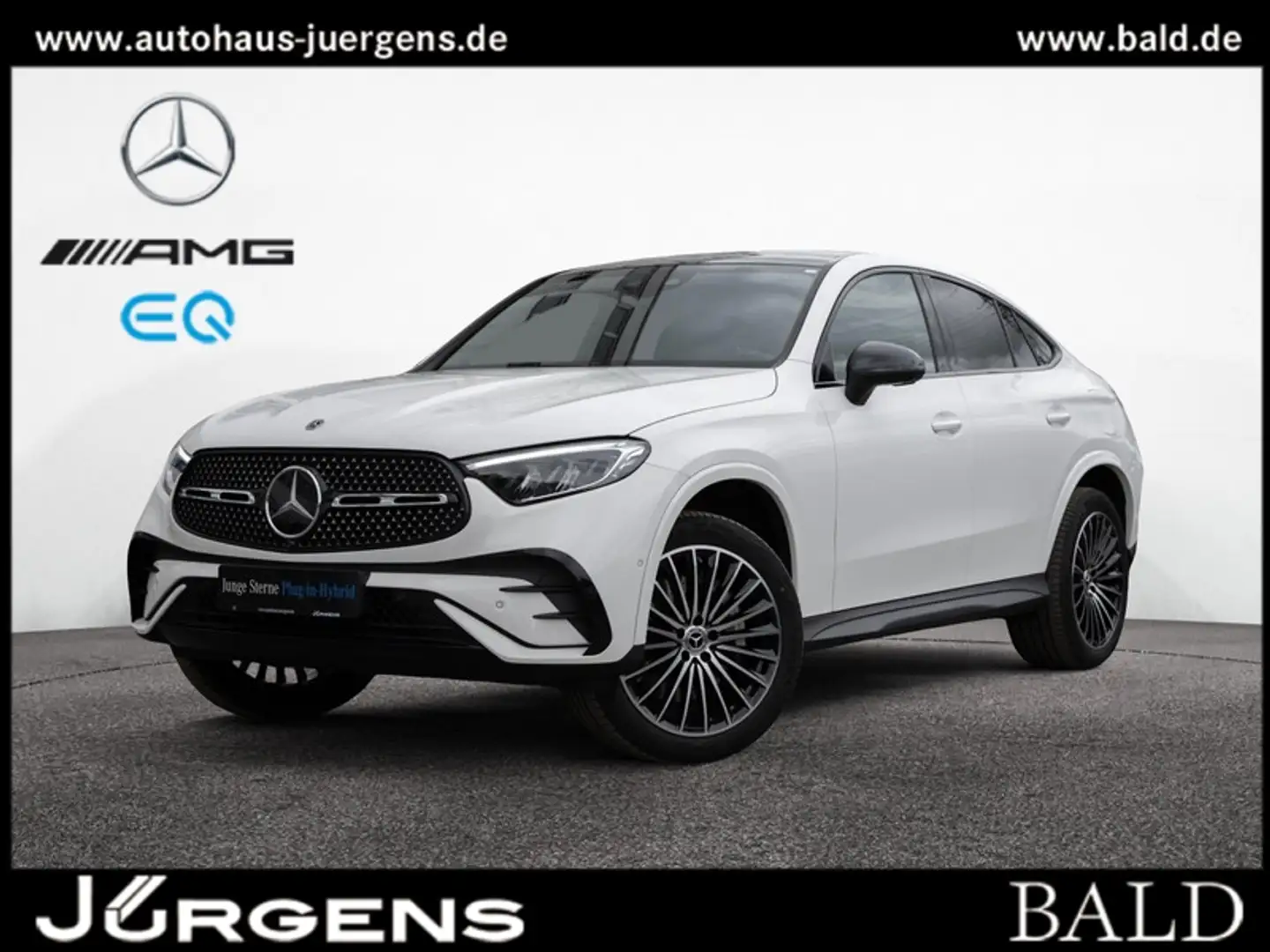 Mercedes-Benz GLC 300 e 4M Coupé AMG-Sport/Pano/Night/Distr/20 Weiß - 2