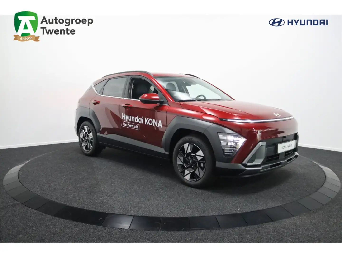 Hyundai KONA 1.6 GDI HEV Premium | Apple carplay | Head-up disp Rood - 1