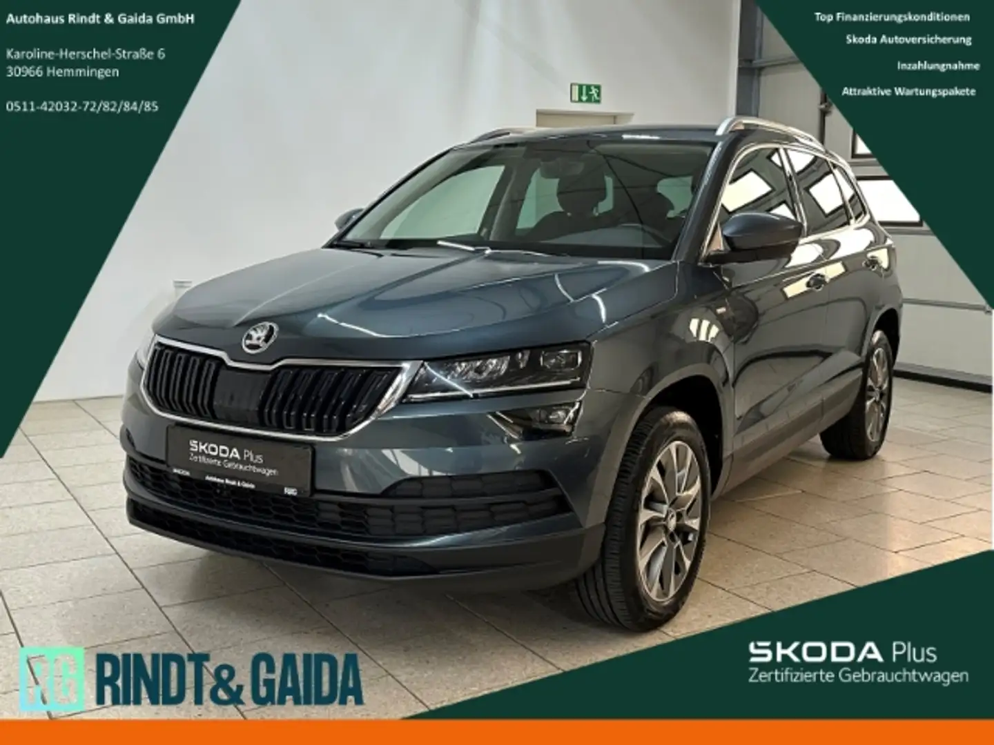 Skoda Karoq 1.5 TSI DSG Clever Navi AHK LED SHZ PDC Grau - 1