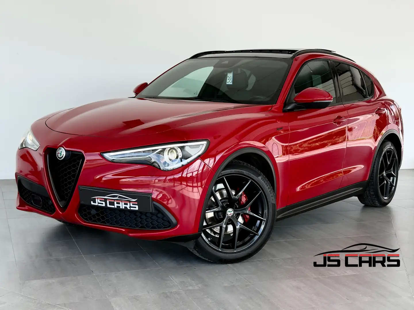 Alfa Romeo Stelvio 2.2JTD SPRINT-T.OUVRANT-GPS-CARPLAY-CUIR-CAMERA- Rouge - 1