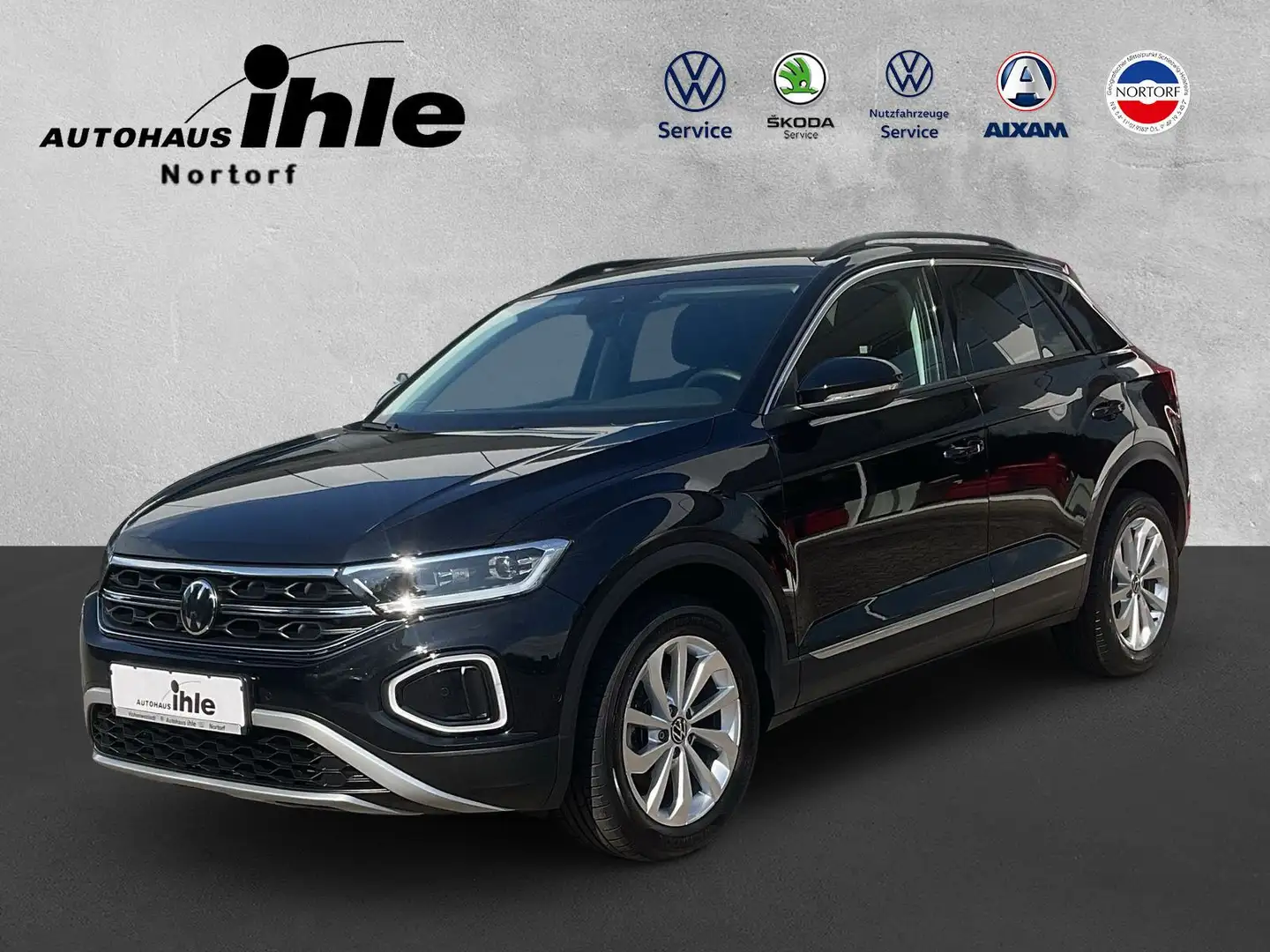Volkswagen T-Roc Style 2.0 TDI DSG AHK RFK Sitzhzg ACC Navi Schwarz - 1
