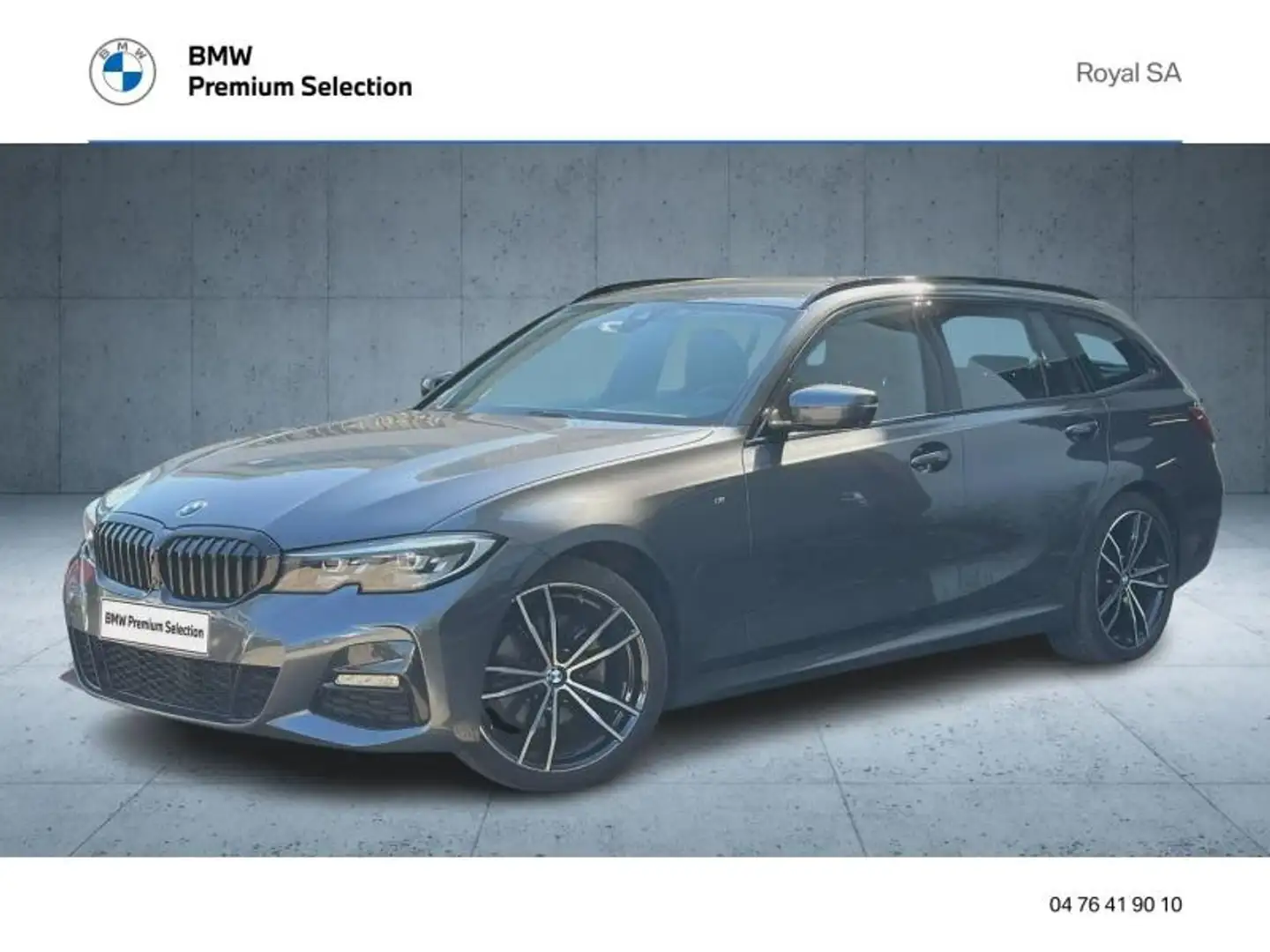 BMW 320 320dA MH xDrive 190ch M Sport Gris - 1