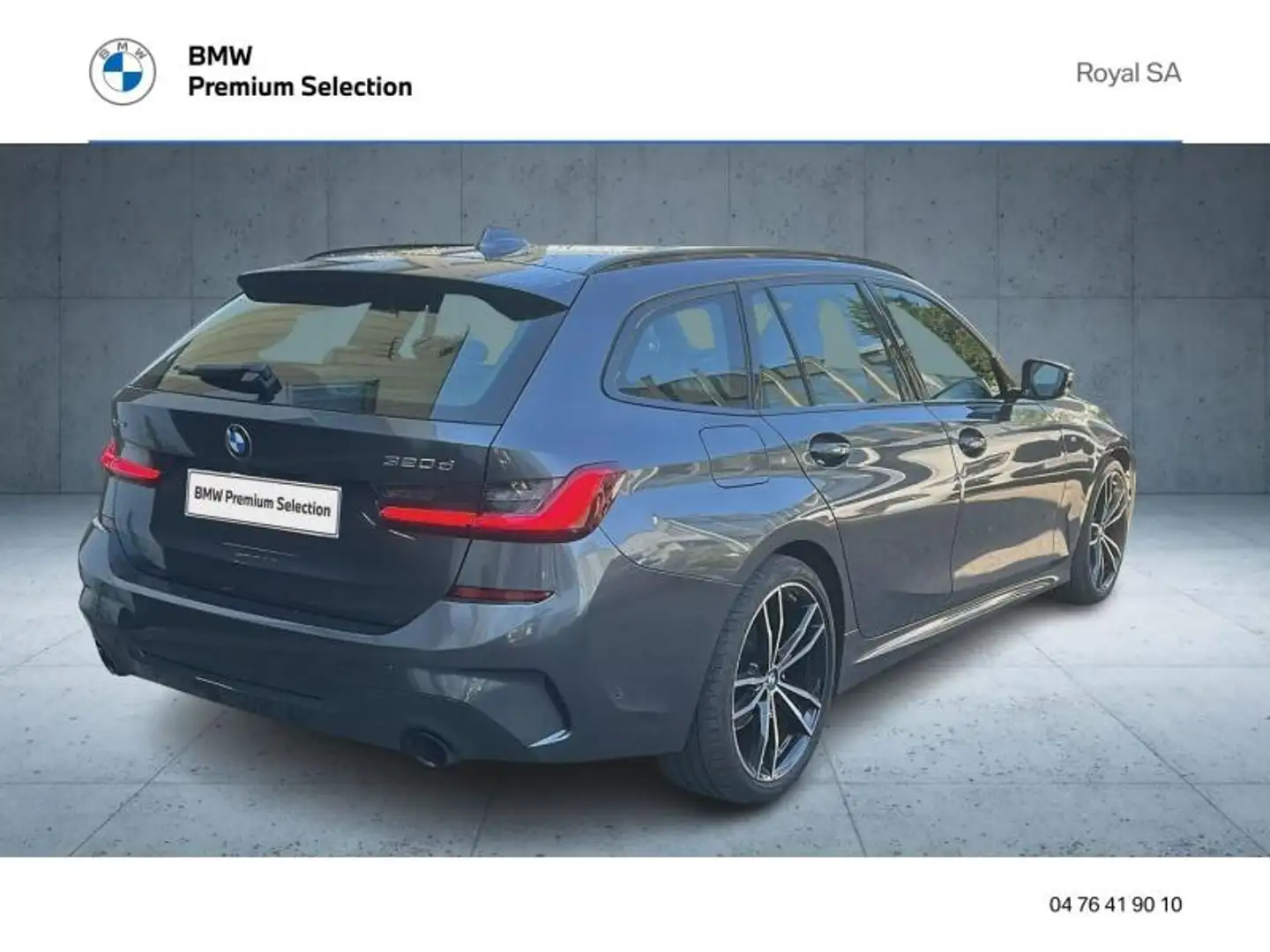 BMW 320 320dA MH xDrive 190ch M Sport Gris - 2