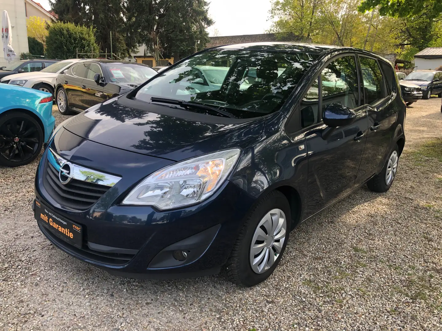 Opel Meriva B 1.4 Klima II.Hand nur 58.200KM Servo Tempomat CD Blauw - 1
