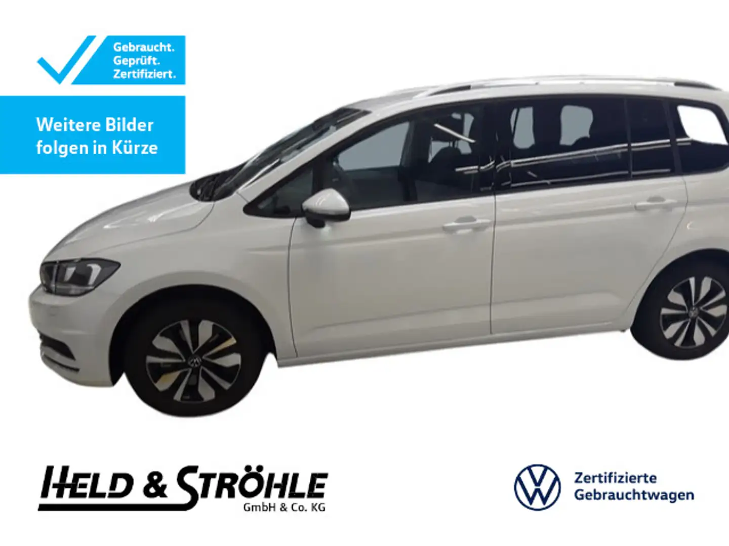 Volkswagen Touran MOVE 1.5 TSI NAV AHK STANDHZG 7S ACC DAB+ Weiß - 1