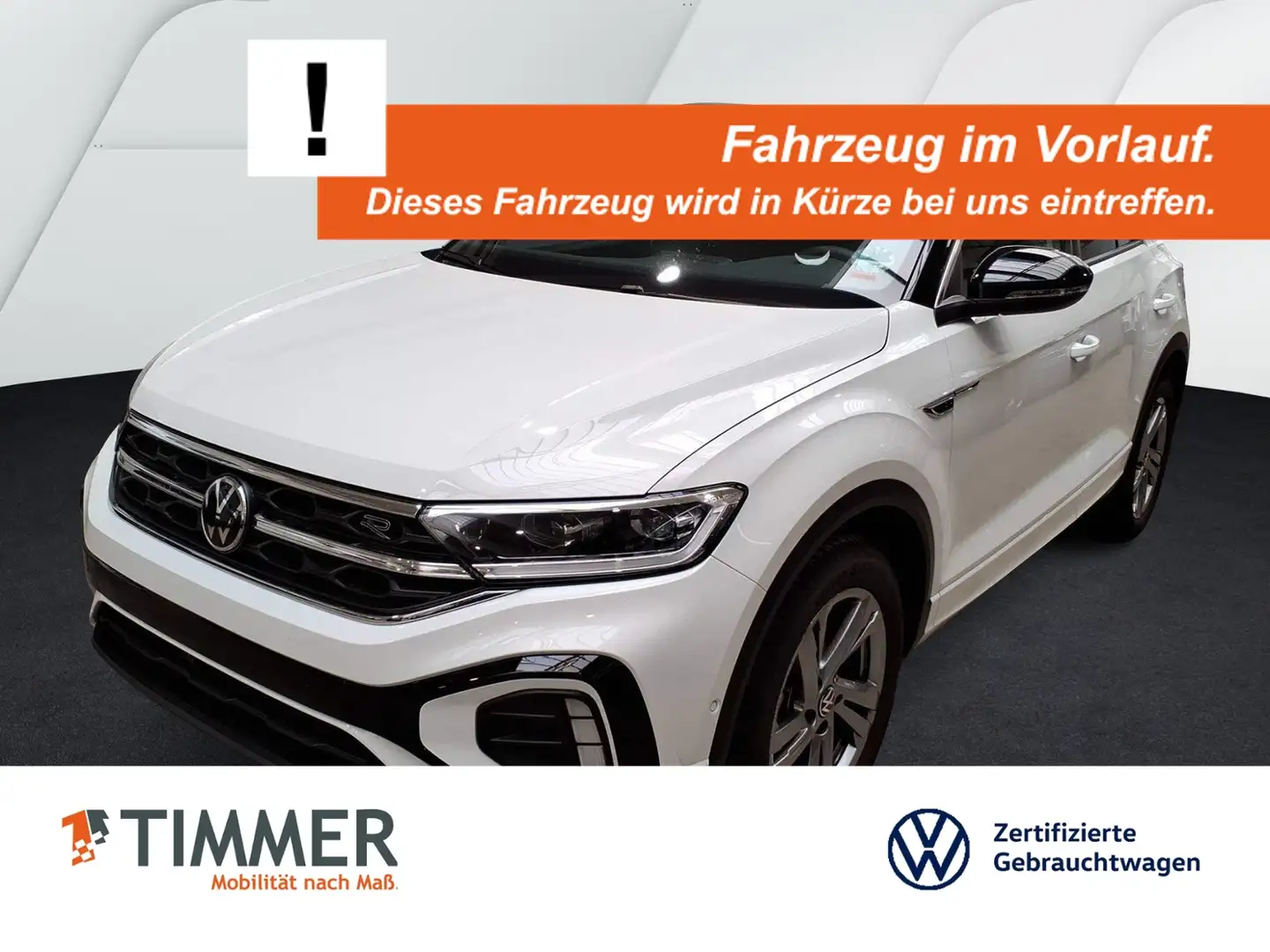 Volkswagen T-Roc 1.5 TSI DSG R-LINE +AHK +LED +ACC +RKAM +VIRTUAL Weiß - 1