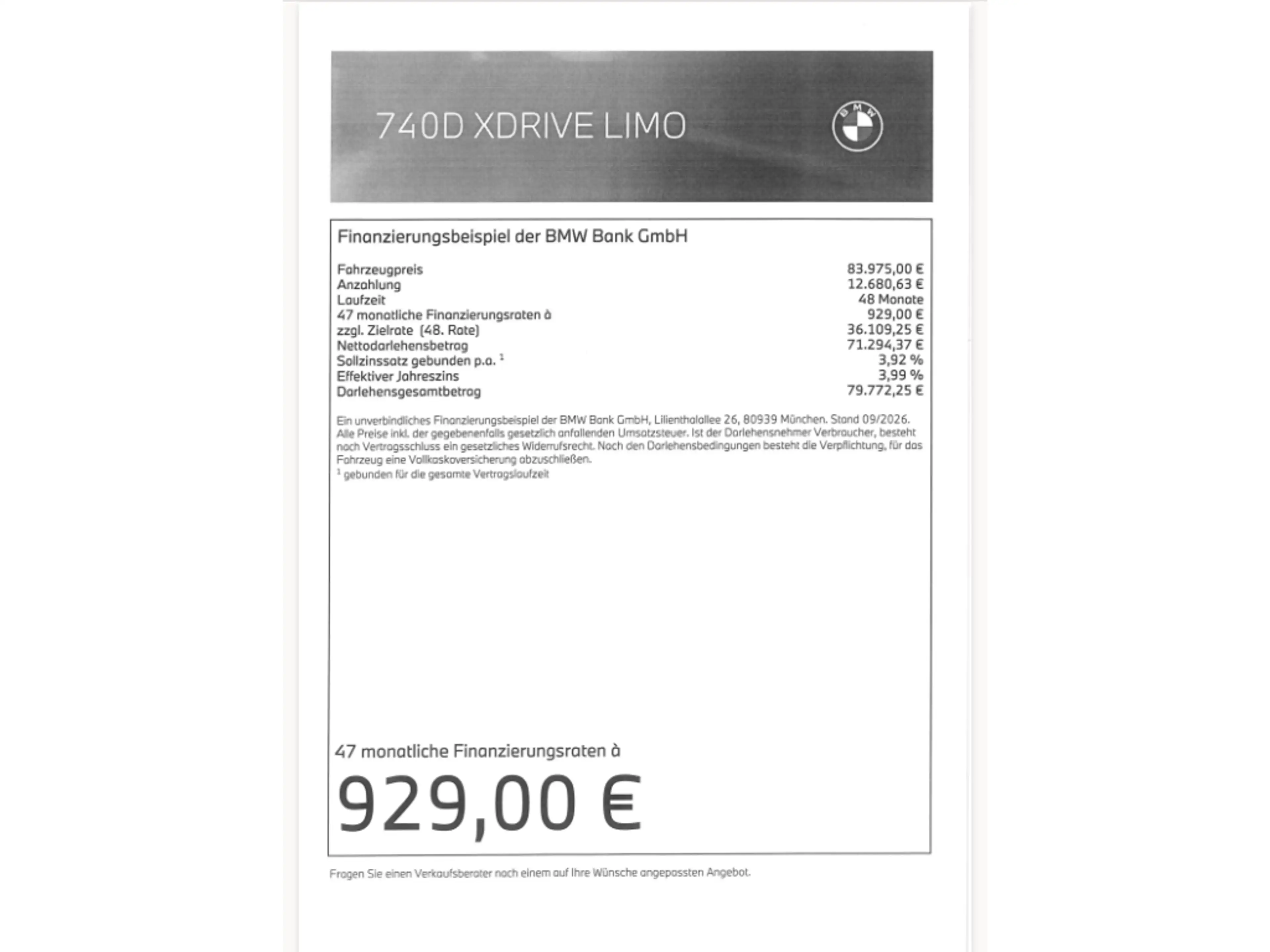 BMW 740 d xDrive M Sport 21'' PanoSky IconGl AHK StHzg Kli — photo 2