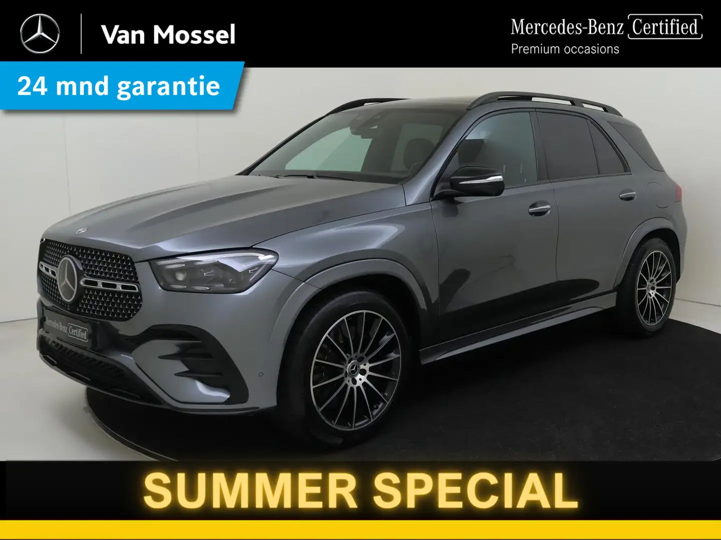 Mercedes-Benz GLE 350 de 4MATIC AMG Line Premium Plus Panoramadak Grijs - 1