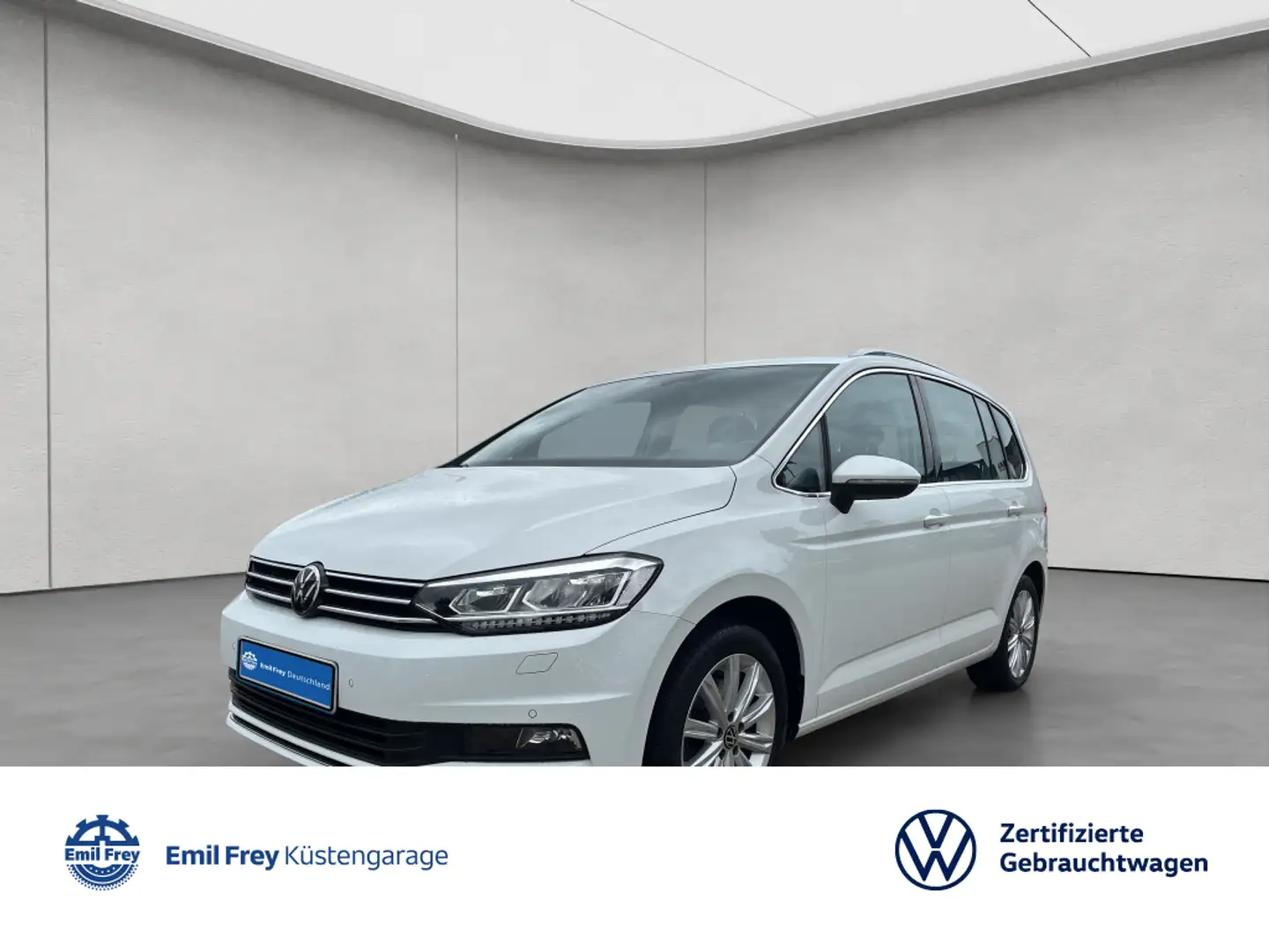 Volkswagen Touran 1.5 TSI ACT OPF DSG Highline ACC GJR Navi Blanco - 1