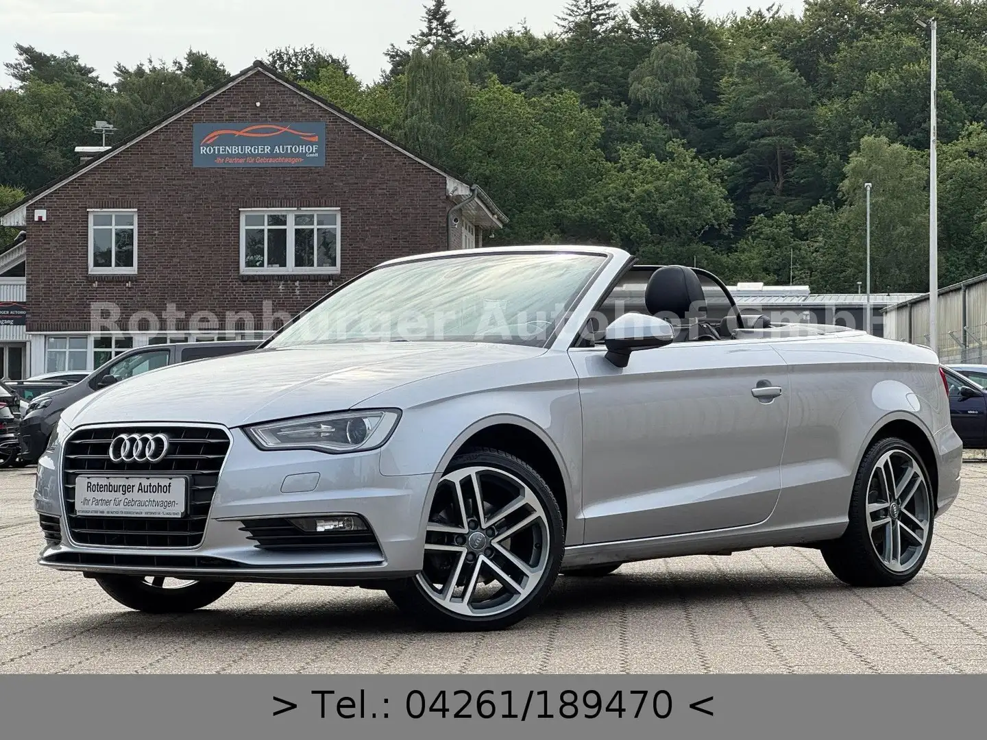 Audi A3 2.0 TDI*CABRIOLET*AMBIENTE*LEDER*NAVI*XENON* Argent - 1