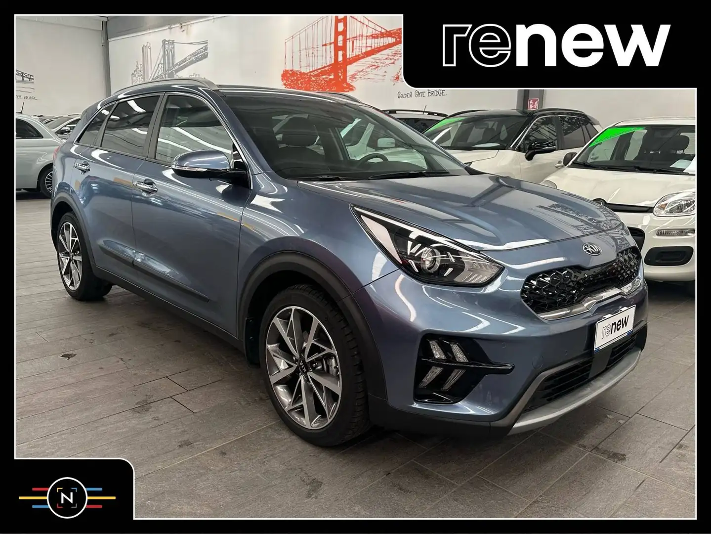 Kia Niro Style s/Techno Pack 1.6 gdi hev 141cv dct Modrá - 1