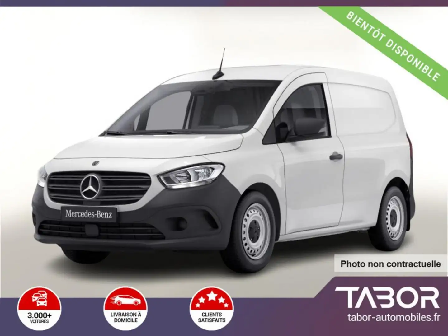 Mercedes-Benz Citan 108 CDI clim Bois MBUX cam Blanc - 1
