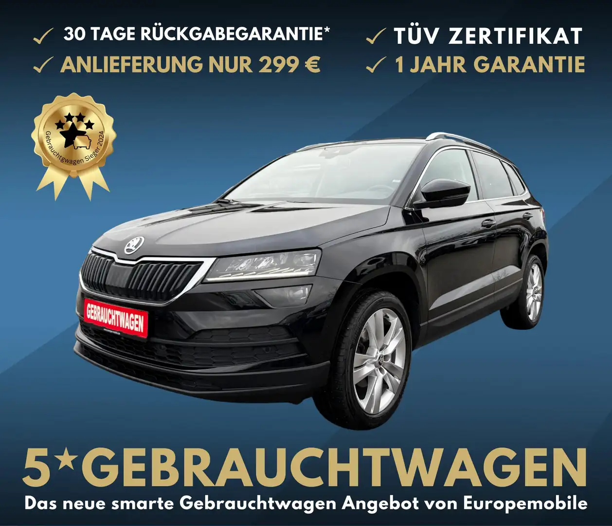 Skoda Karoq Style PREMIUM (D3) 1.5 TSI ACT OPF DSG 150 NAV,... Noir - 1