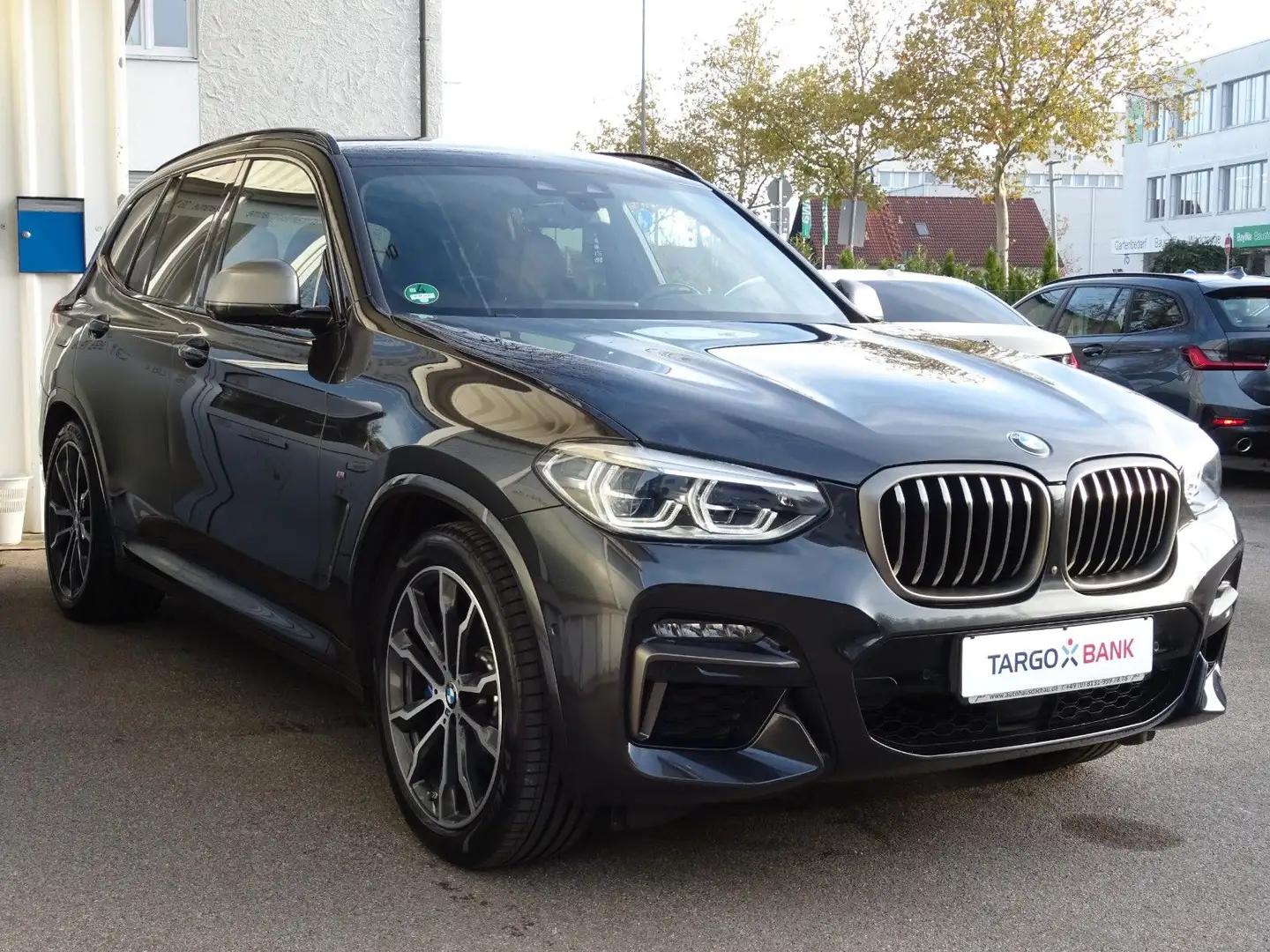 BMW X3 M40d 20" Navi Leder Ad. LED AHK Mem. ACC Grau - 1