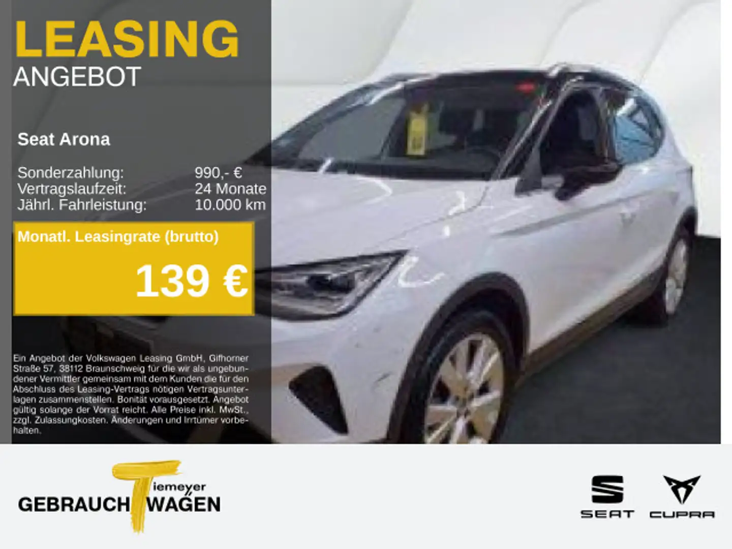 SEAT Arona 1.0 TSI DSG X-PERIENCE LED NAVI PARKLENK Weiß - 1