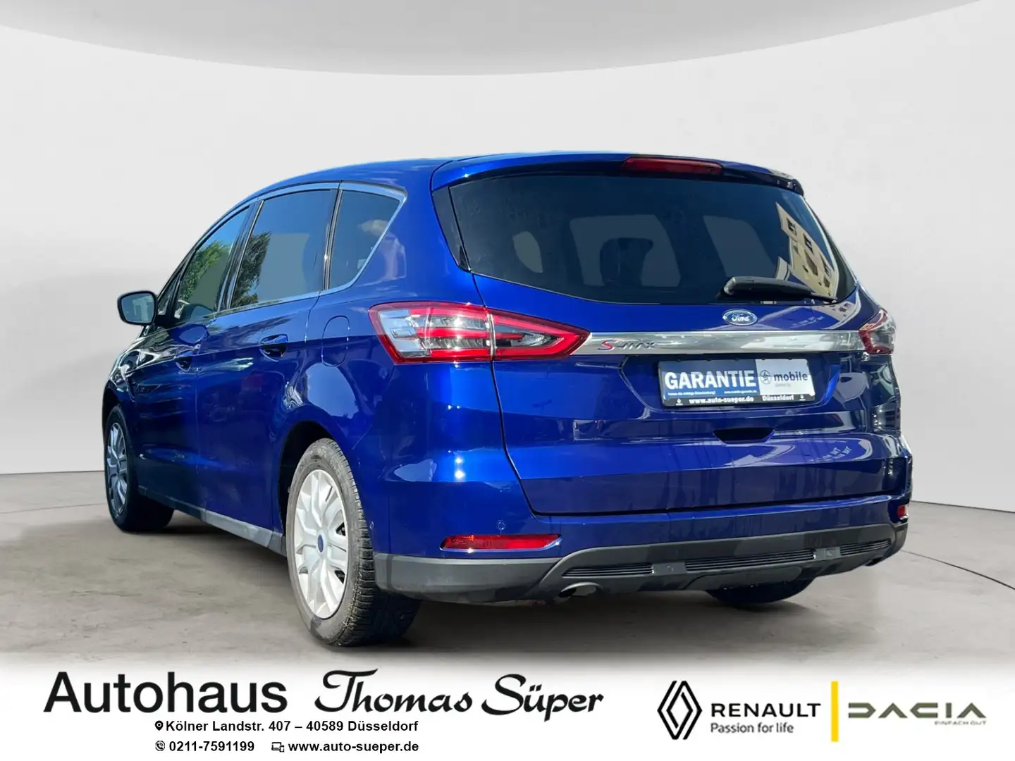 Ford S-Max 1.5 Eco Boost Start-Stopp Titanium NAVI SHZ ALU Bleu - 2