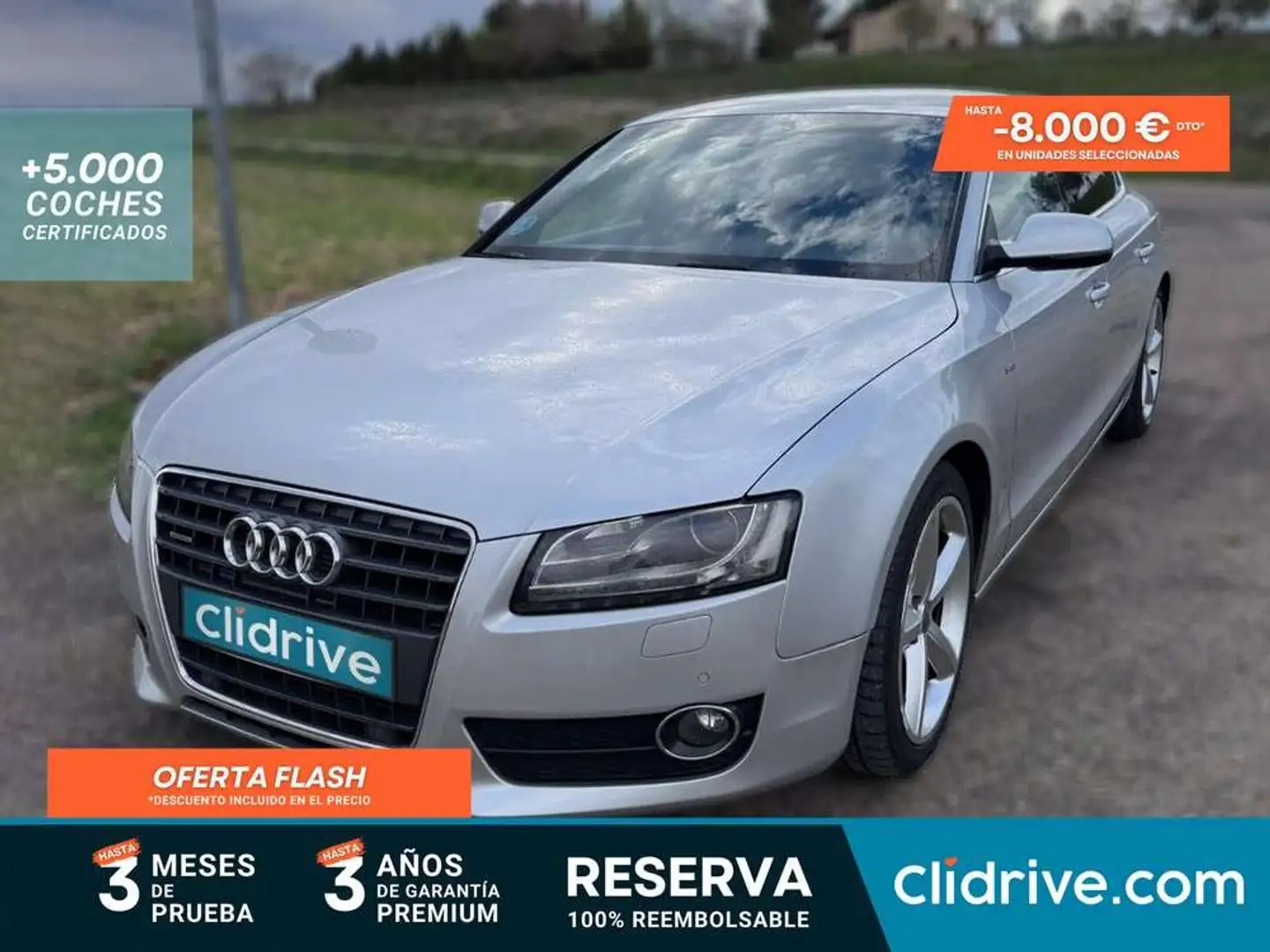 Audi A5 Sportback 2.0 TFSI quattro S-T 211 Gris - 1