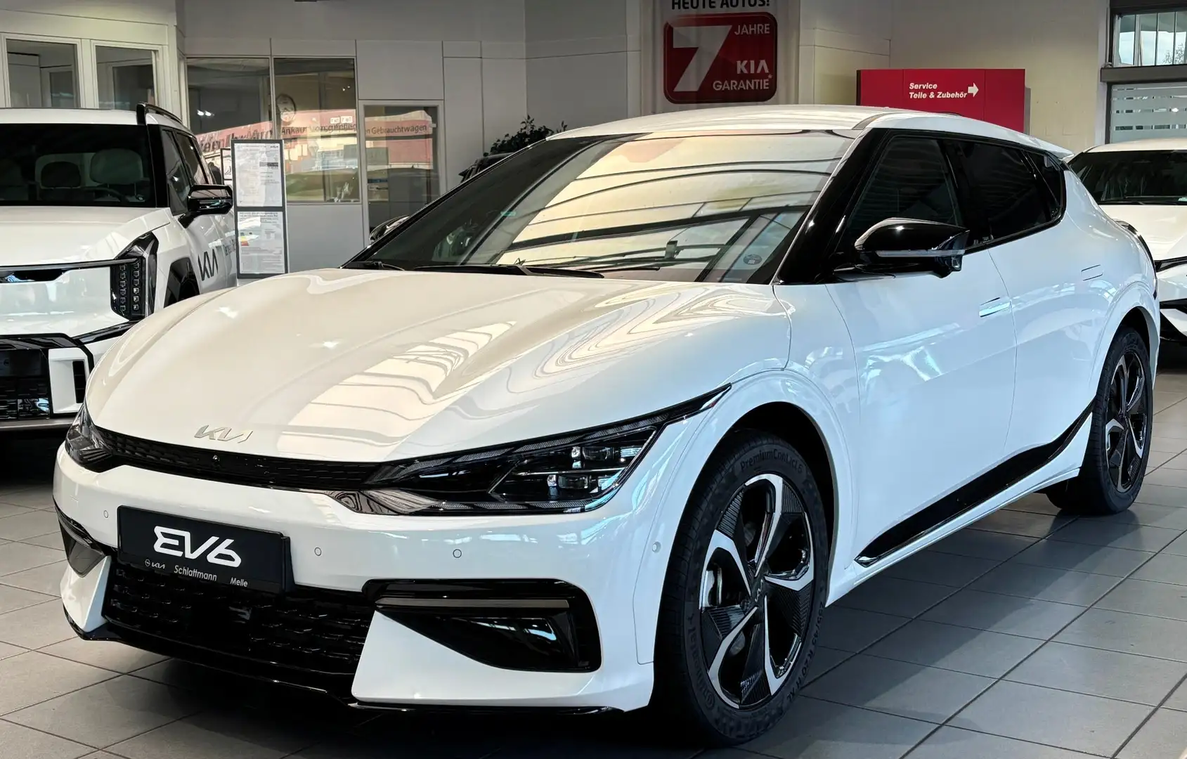 Kia EV6 "GT-Line" 77,4kWh AWD WP+P5+P6+P7 *360°*HuD* Weiß - 1