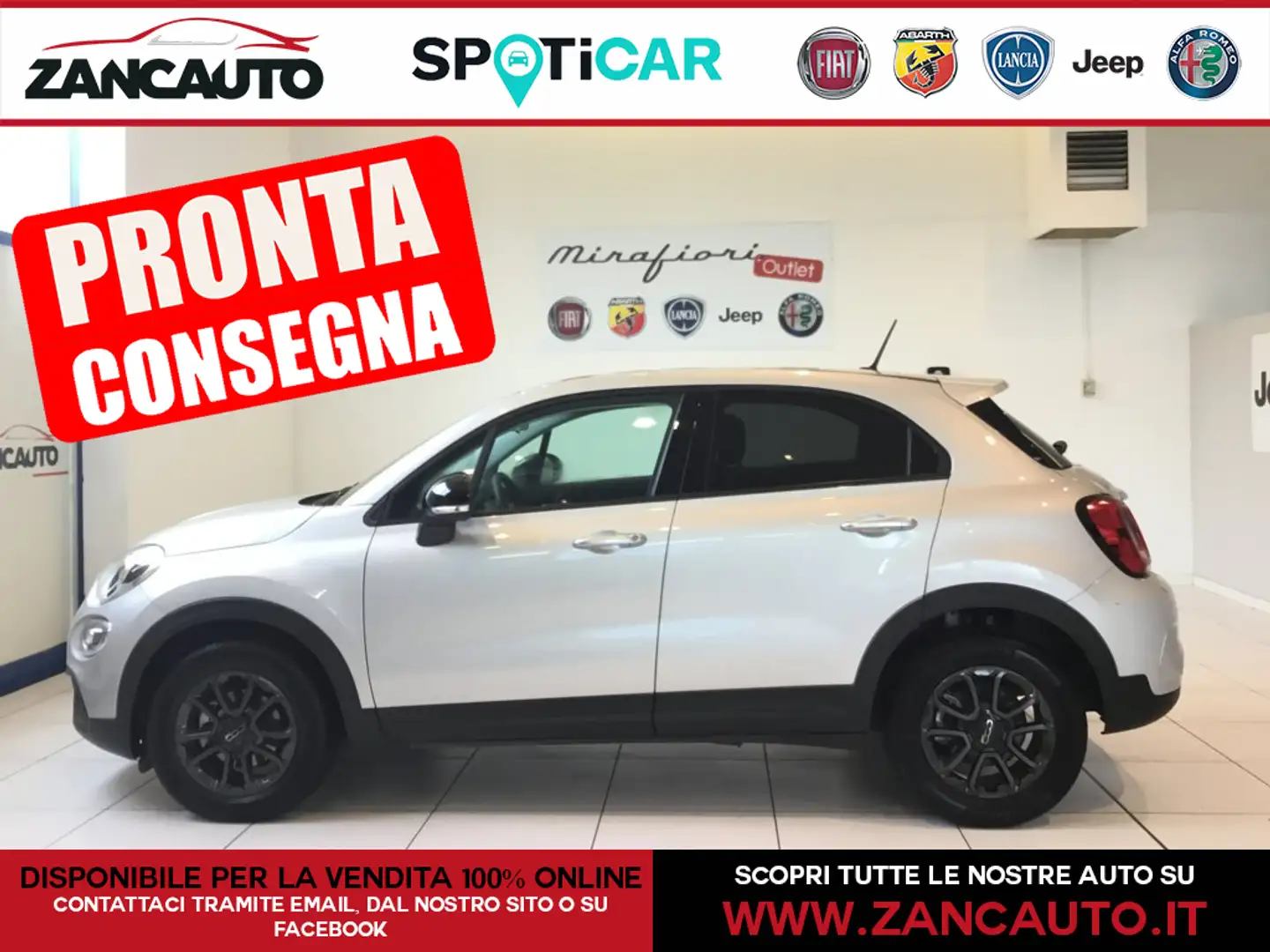 Fiat 500X 1.0 T3 120 CV Club Argent - 1