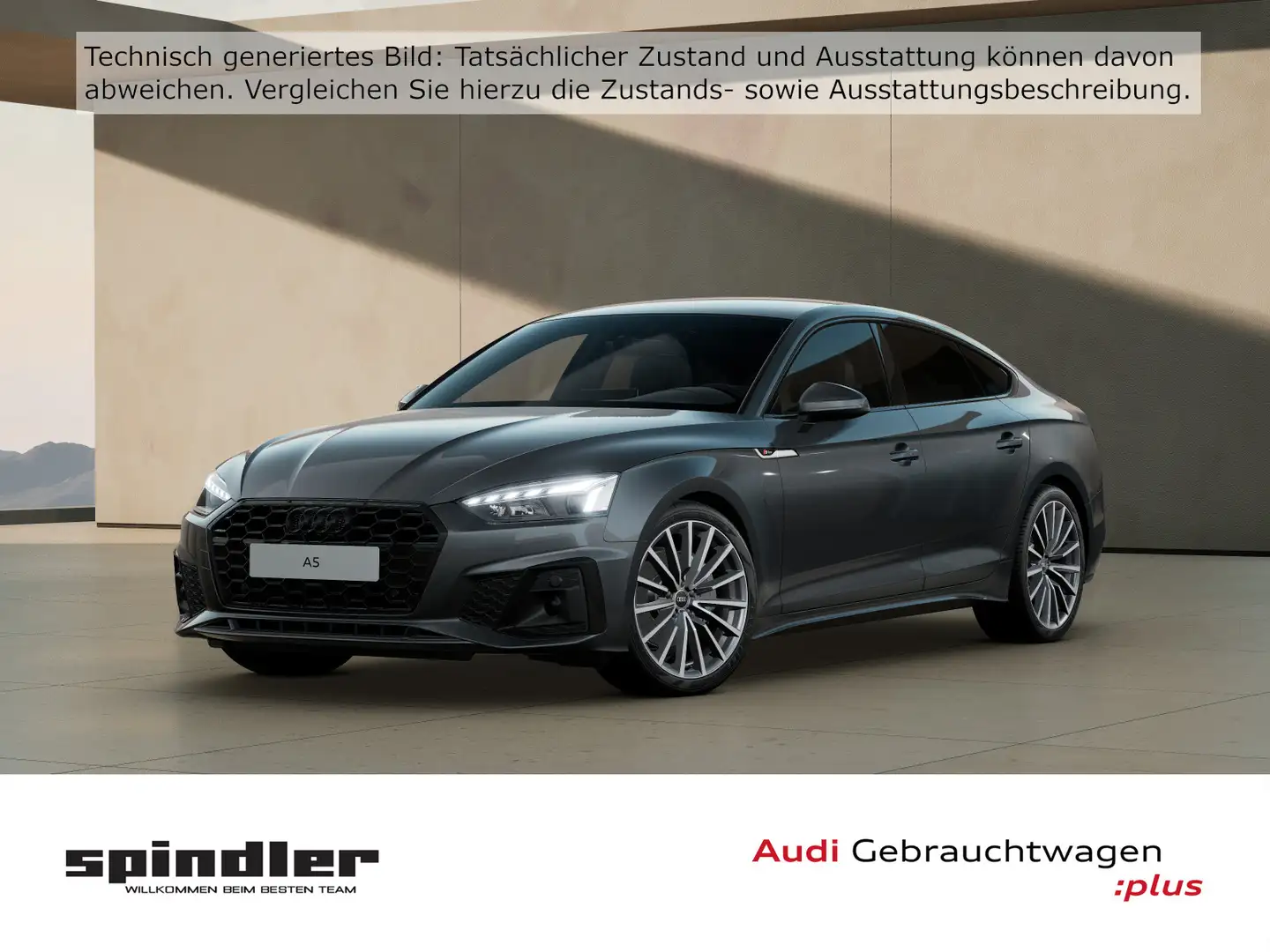 Audi A5 S-Line 40TDI S-tronic / Matrix, AHK Grau - 1