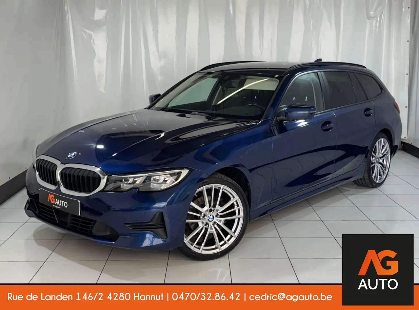 BMW 318 d Touring * LED * Cuir * Coffre éléc. Blu/Azzurro - 1