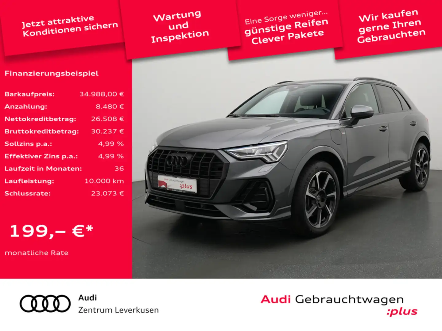 Audi Q3 S line S-TRON VIRT MEMORY CARPLAY SHZ SONOS Schwarz - 1