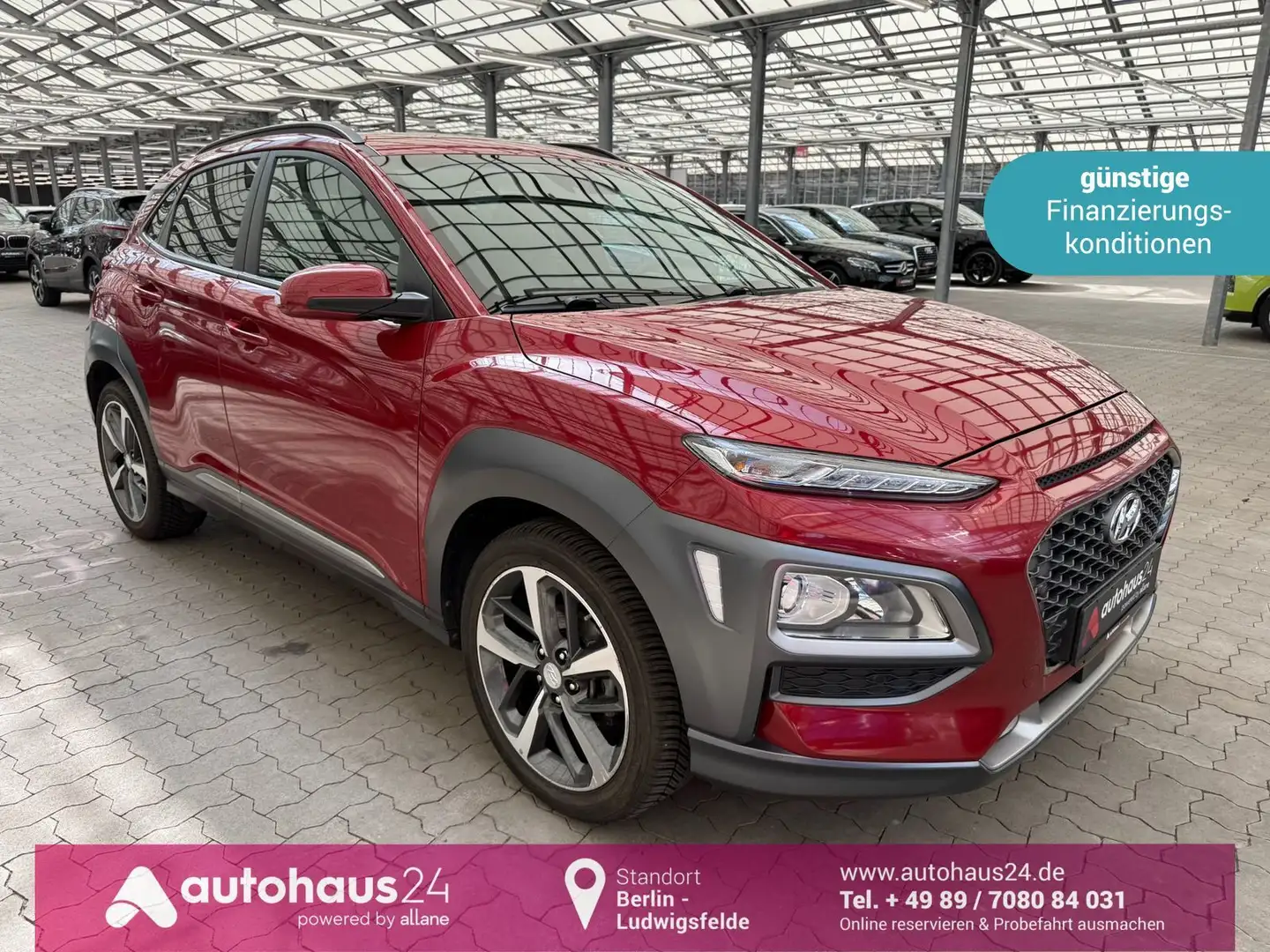 Hyundai KONA 1.0 T-GDI Style  HeadUp|Navi|Kamera|Sitzhzg Rojo - 1