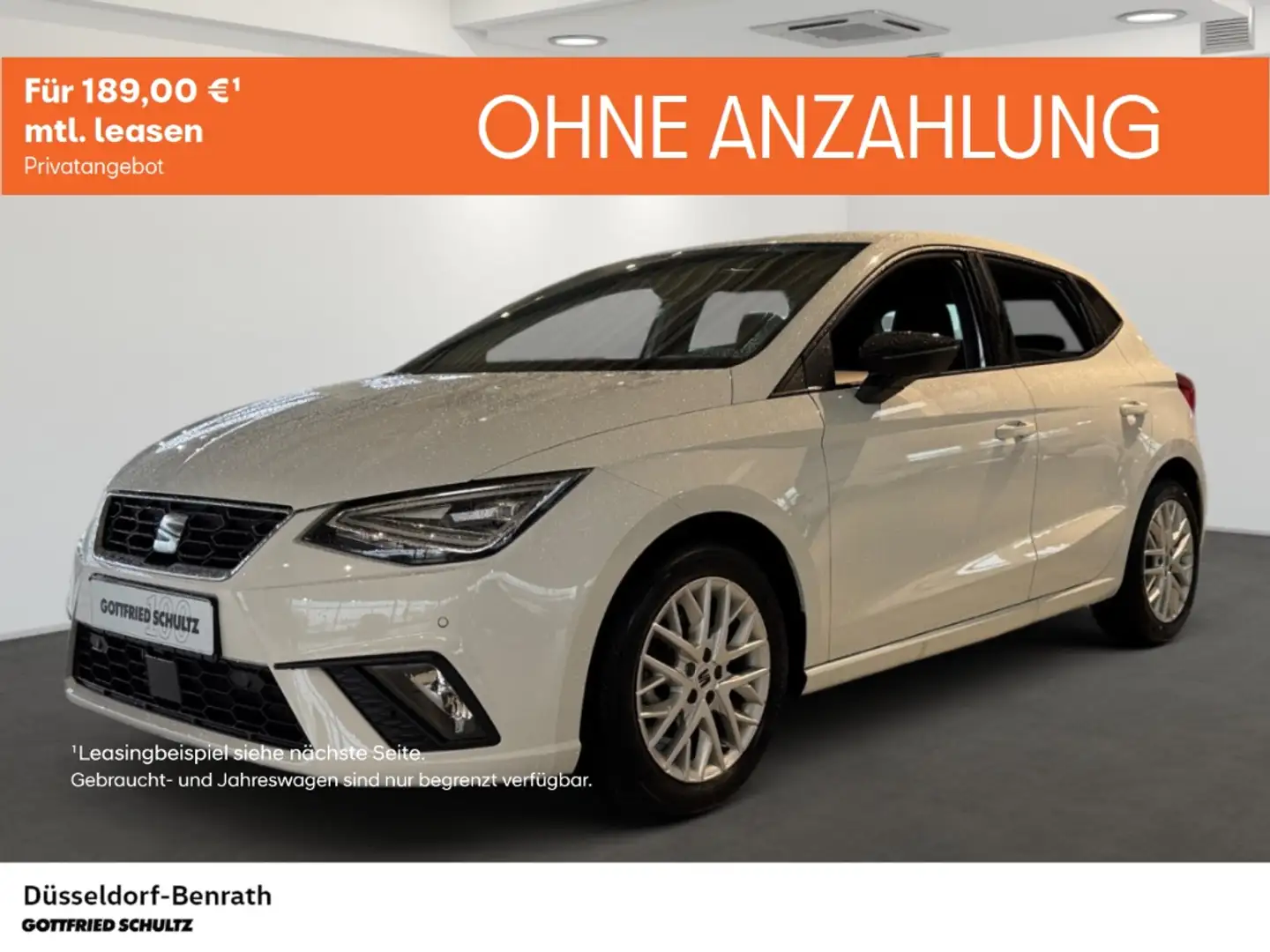 SEAT Ibiza FR 1.0 TSI DSG Voll-LED Navi Einparkhilfe Rückfahr Weiß - 1