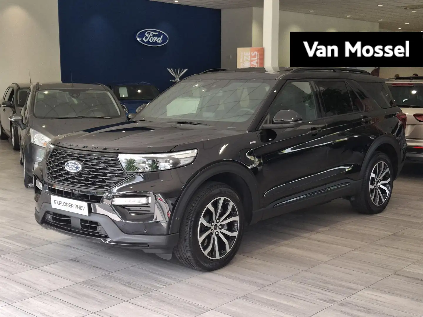 Ford Explorer 3.0 V6 EcoBoost PHEV ST-Line Aut. | Panoramadak | Zwart - 1
