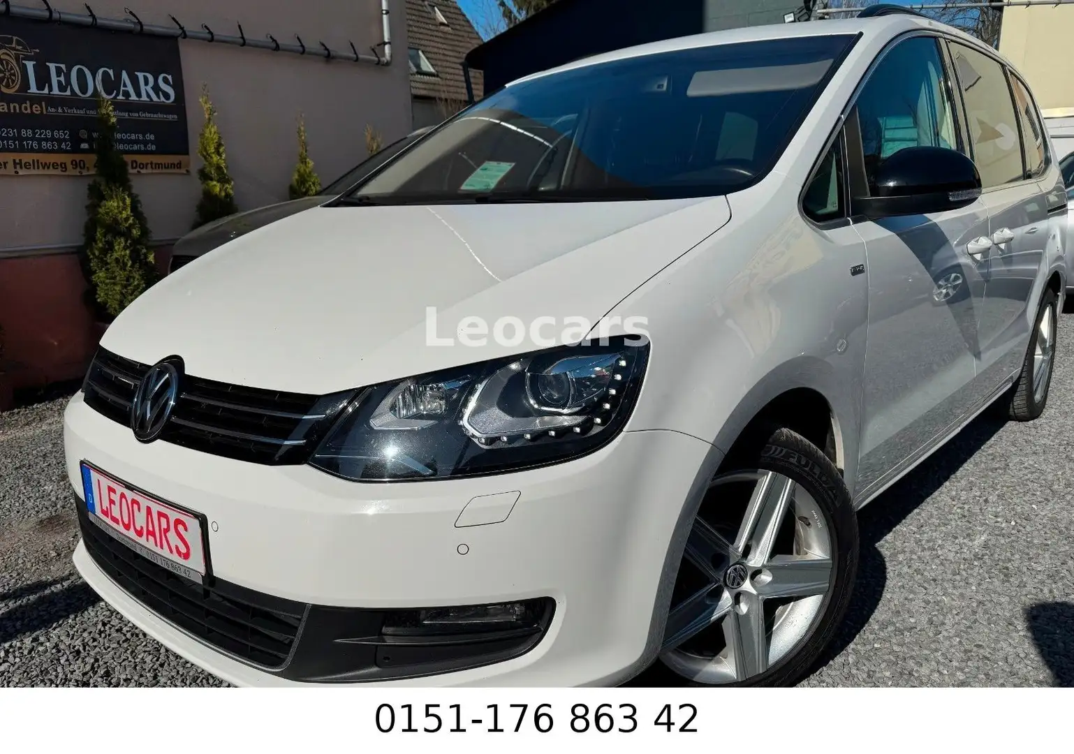 Volkswagen Sharan Match 7Sitz/Automatik/Panoram Weiß - 1