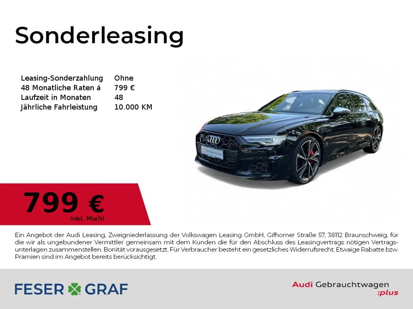 Audi S6 Avant TDI /Matrix/B&O/ACC/Kamera Schwarz - 1