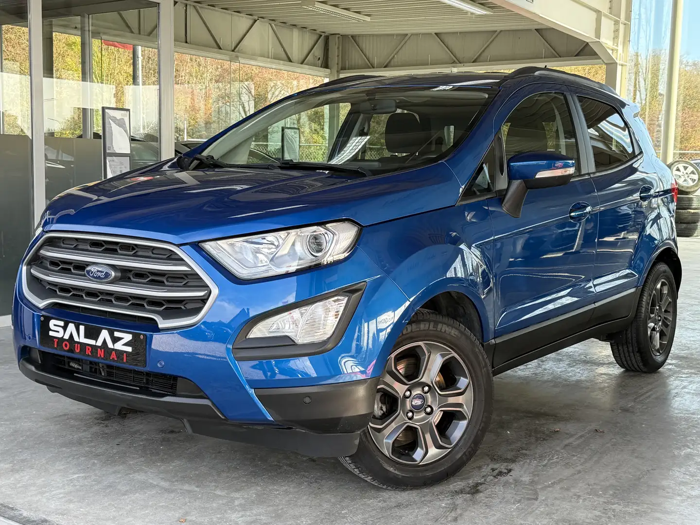 Ford EcoSport Ecosport 1.0 EcoBoost_CARPLAY_NAVI_JANTES_CLIM Blauw - 2