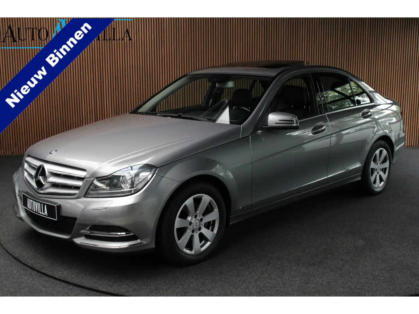 Mercedes-Benz C 200 Avantgarde Aut Leer Open dak Navi Harman K. PTS Cl Gris - 1