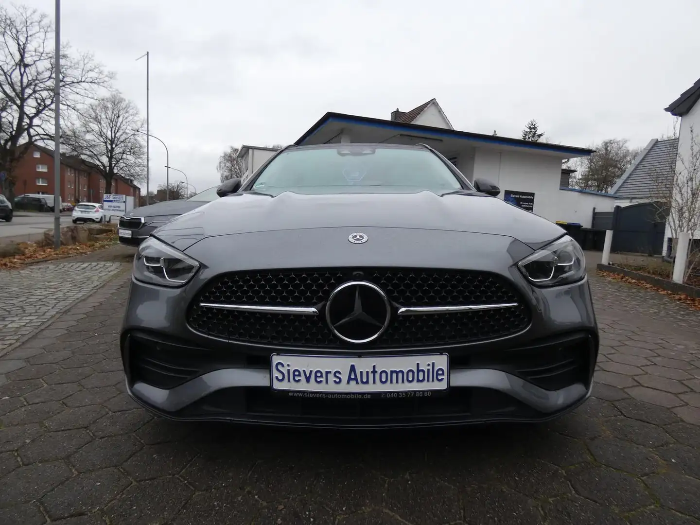 Mercedes-Benz C 220 T d Hybr 9G-Tronic AMG Line Pano.AHK ACC Gris - 2
